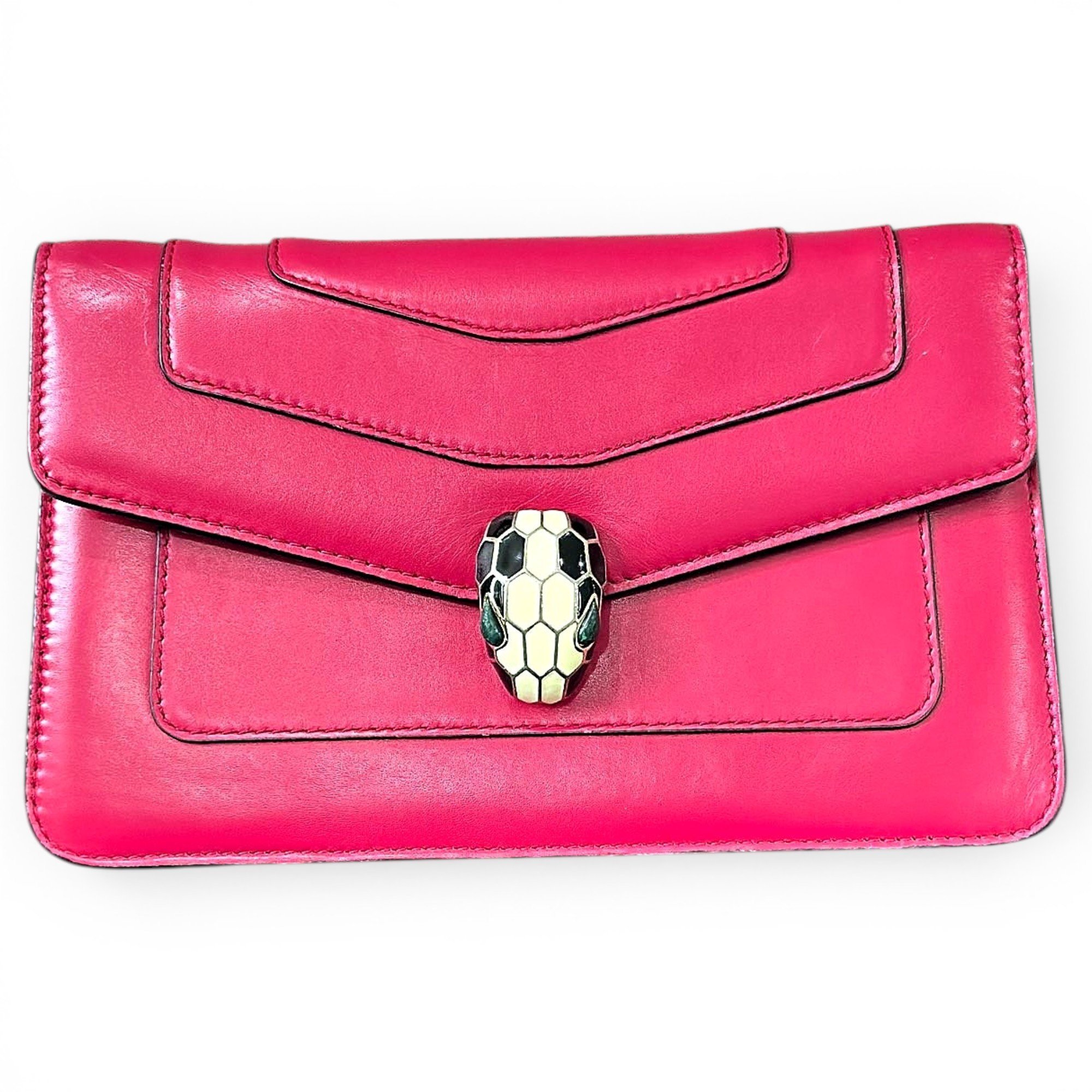 Serpenti leather handbag
