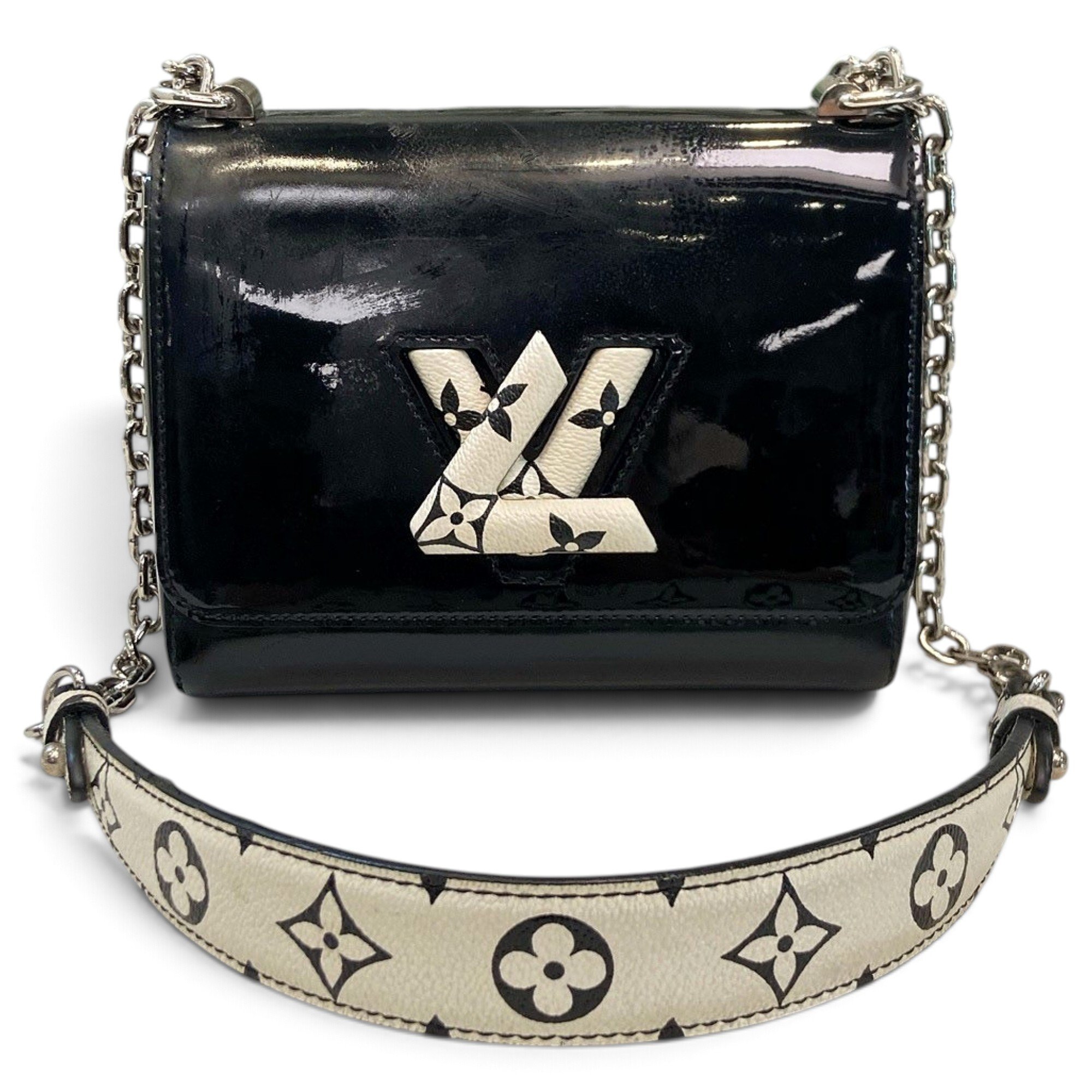 Twist leather handbag