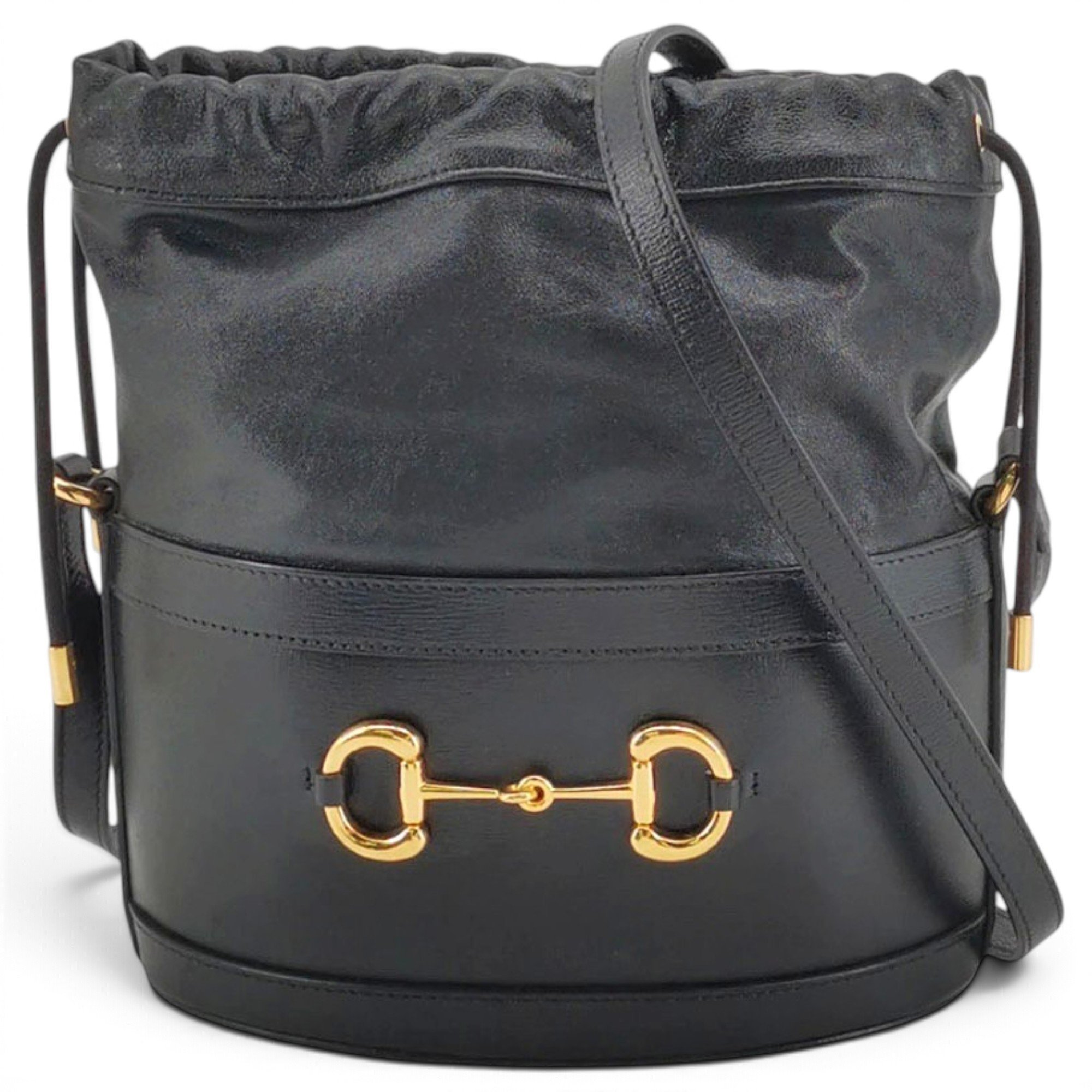Horsebit 1955 Bucket leather crossbody bag