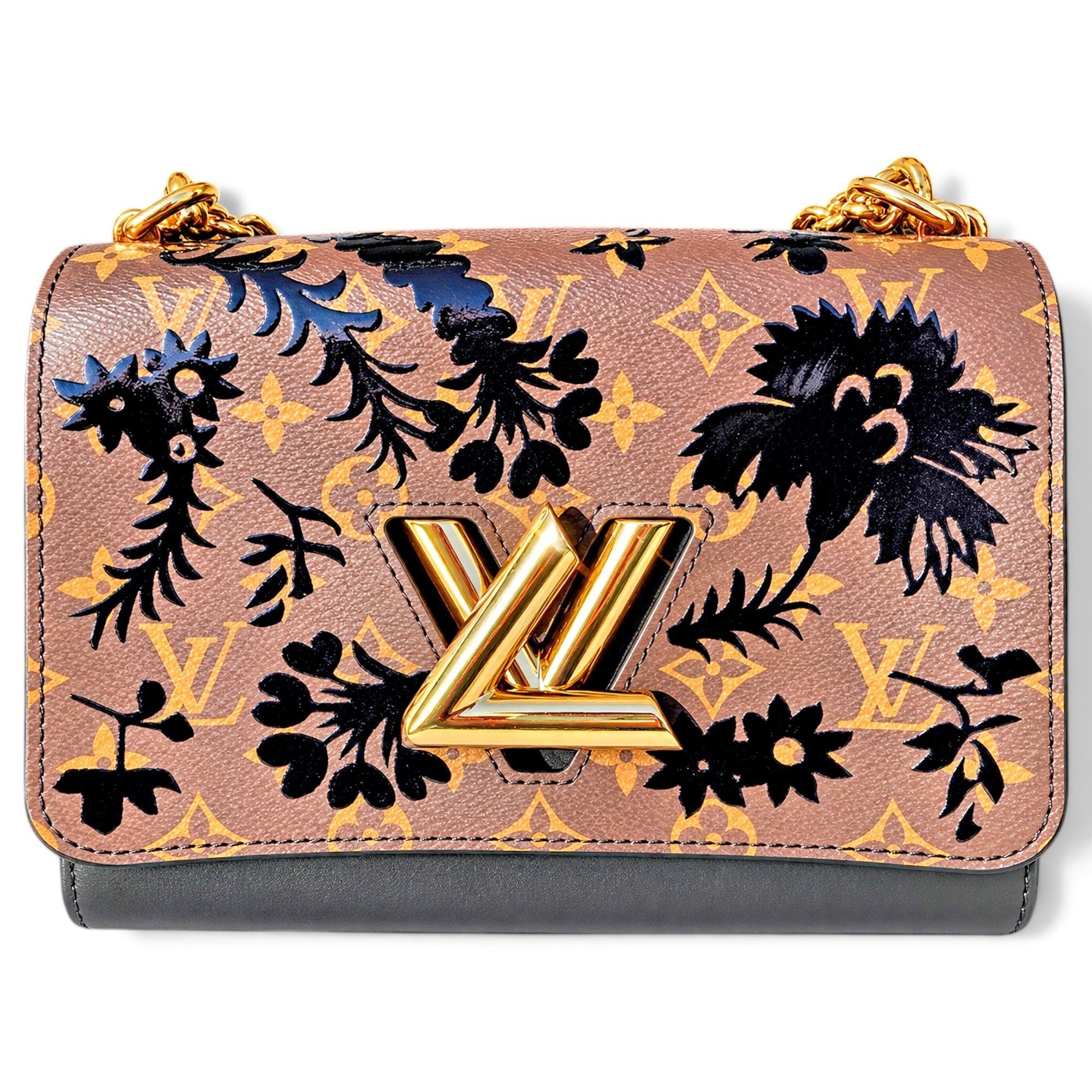Twist leather crossbody bag