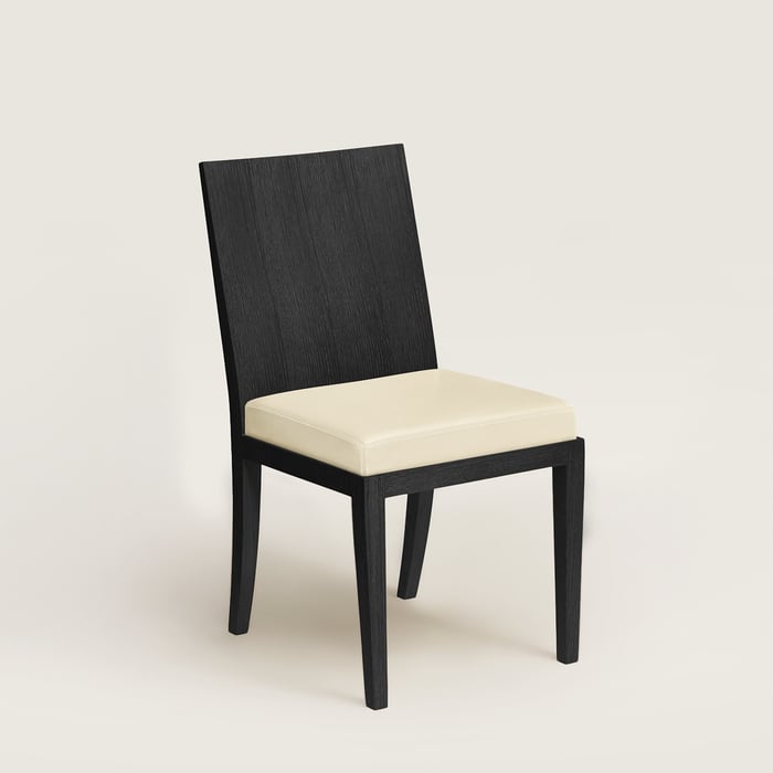 Ivoire Chaise Rembourrée Rééditions J.-m. Frank Par Hermès