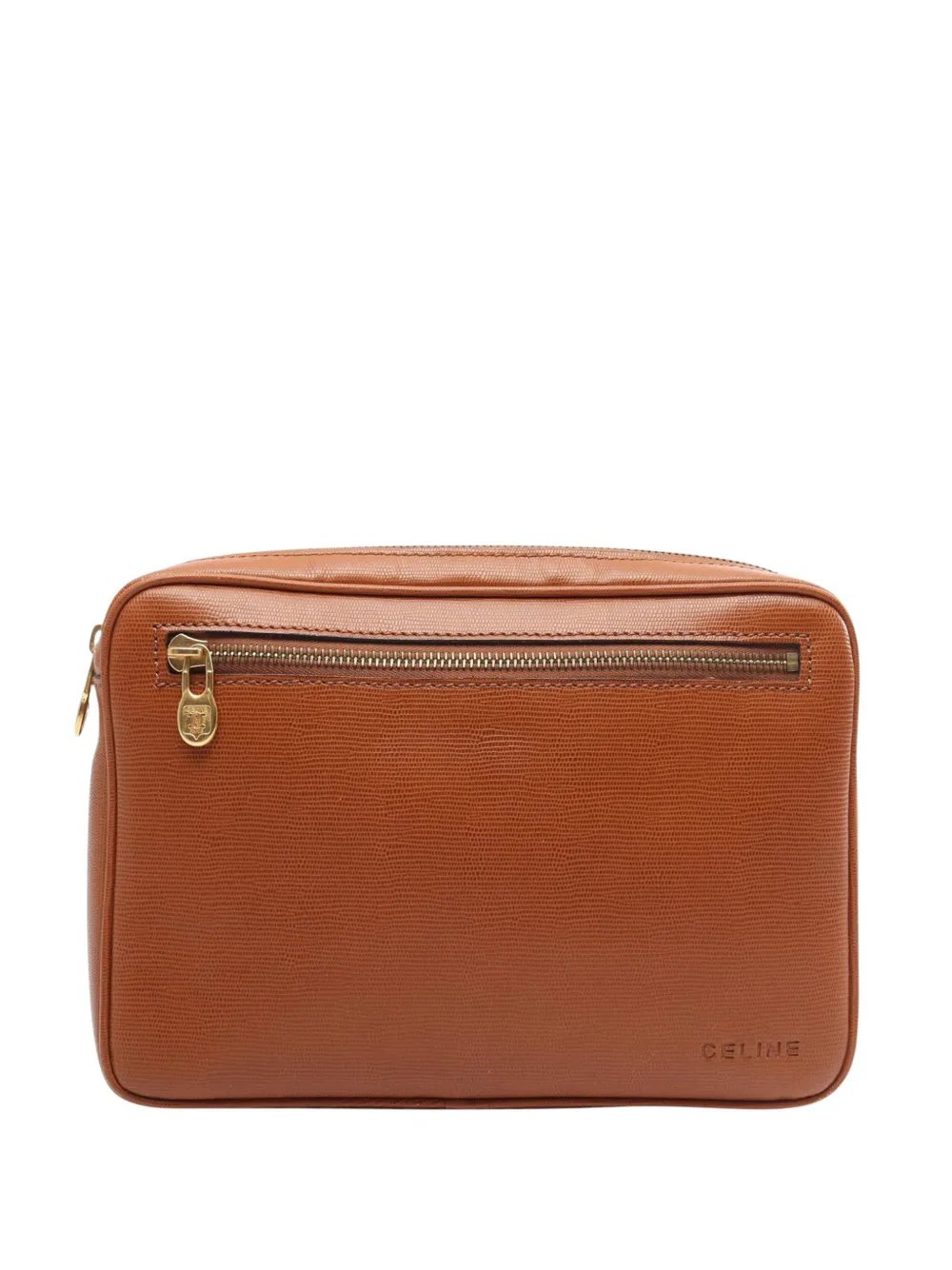 1970-2000 Embossed Leather clutch bag