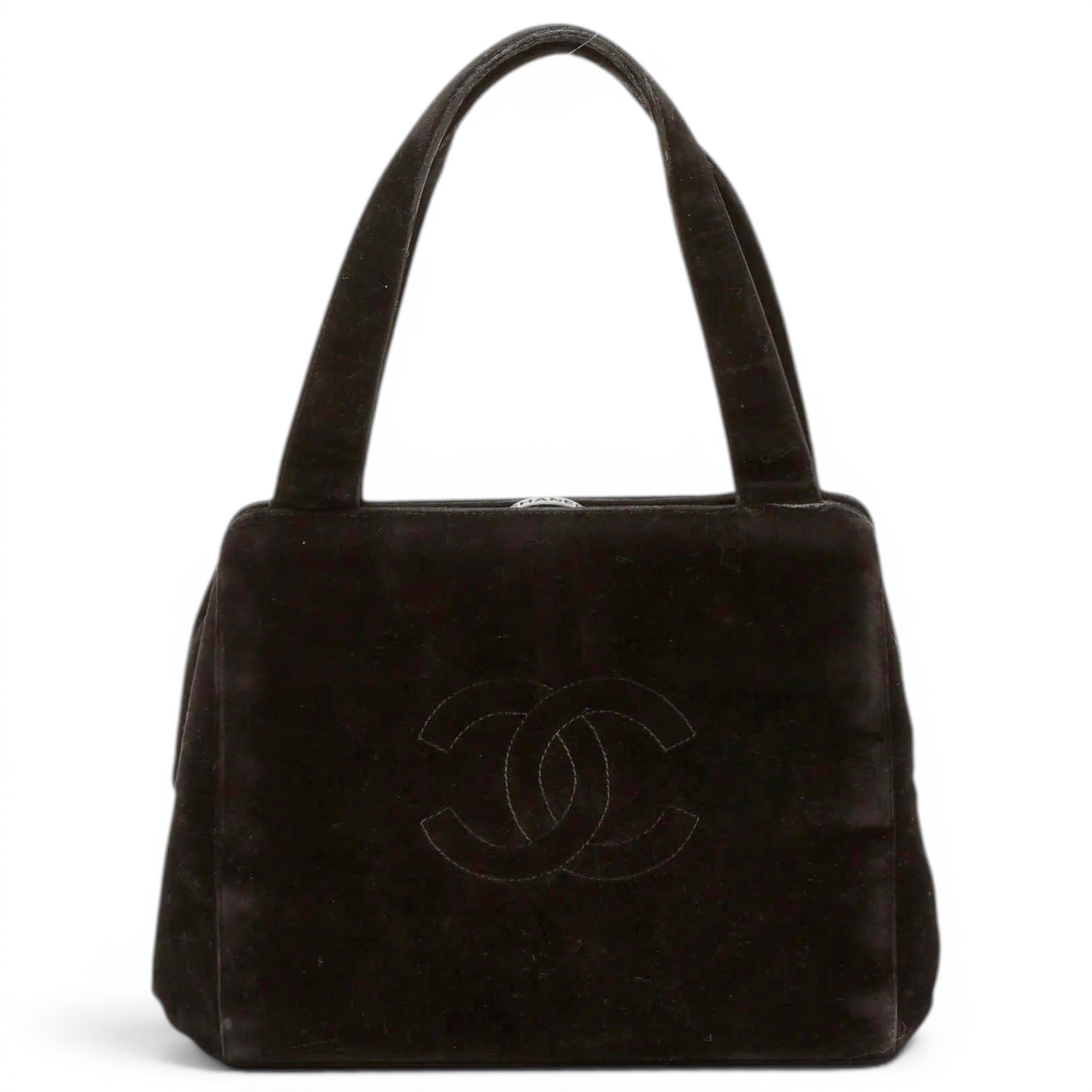 Trendy CC velvet handbag