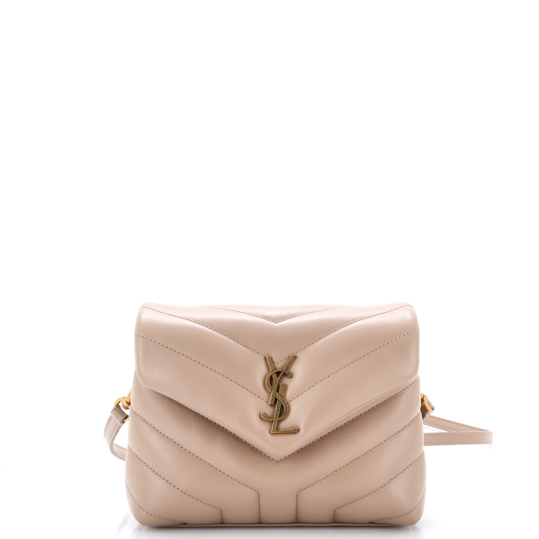 Loulou Shoulder Bag Matelasse Chevron Leather Toy