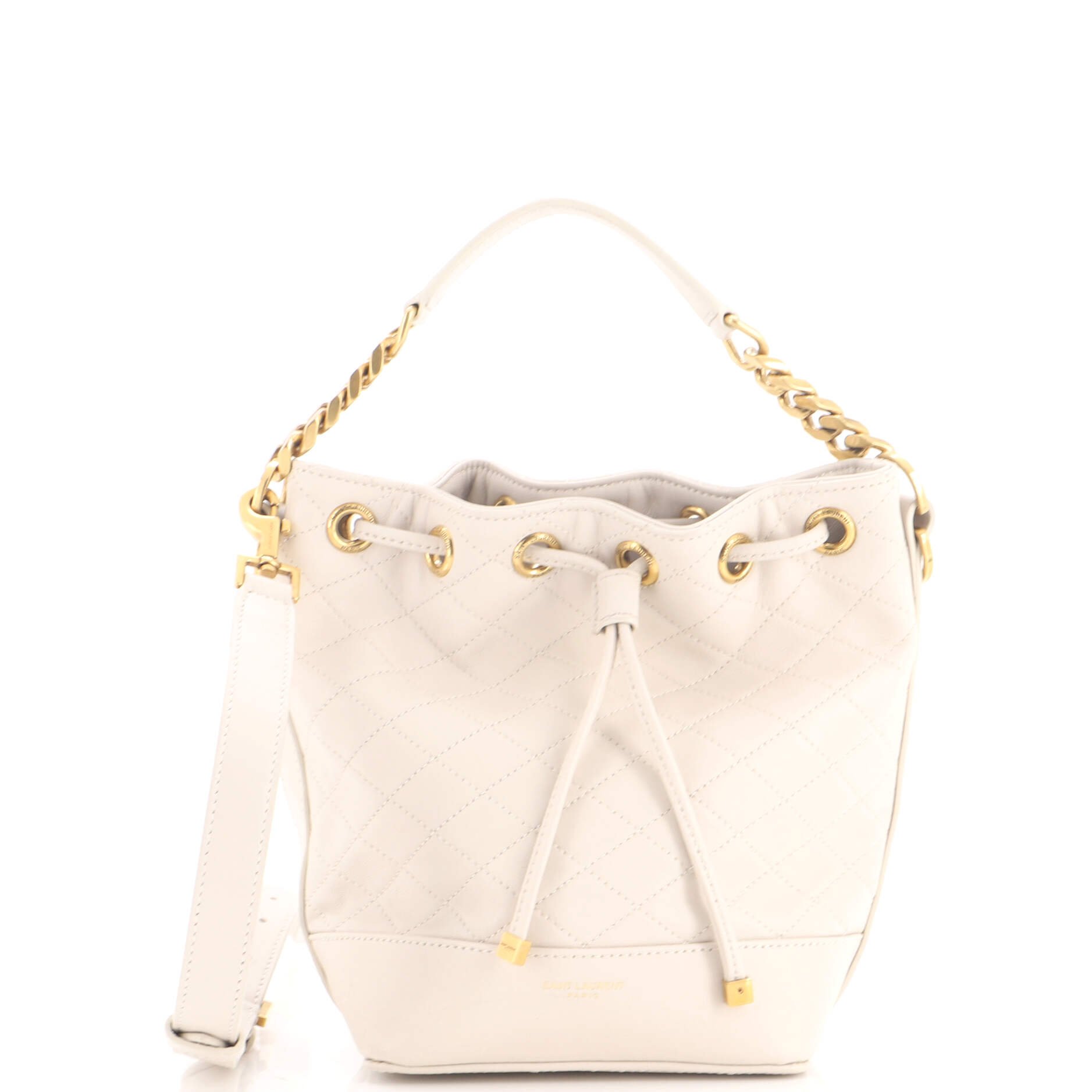 Emmanuelle Bucket Bag Quilted Leather Small