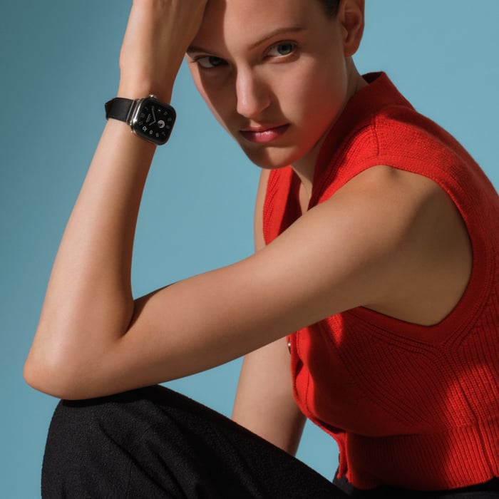 Noir Band Apple Watch Hermès Single Tour 41 MM