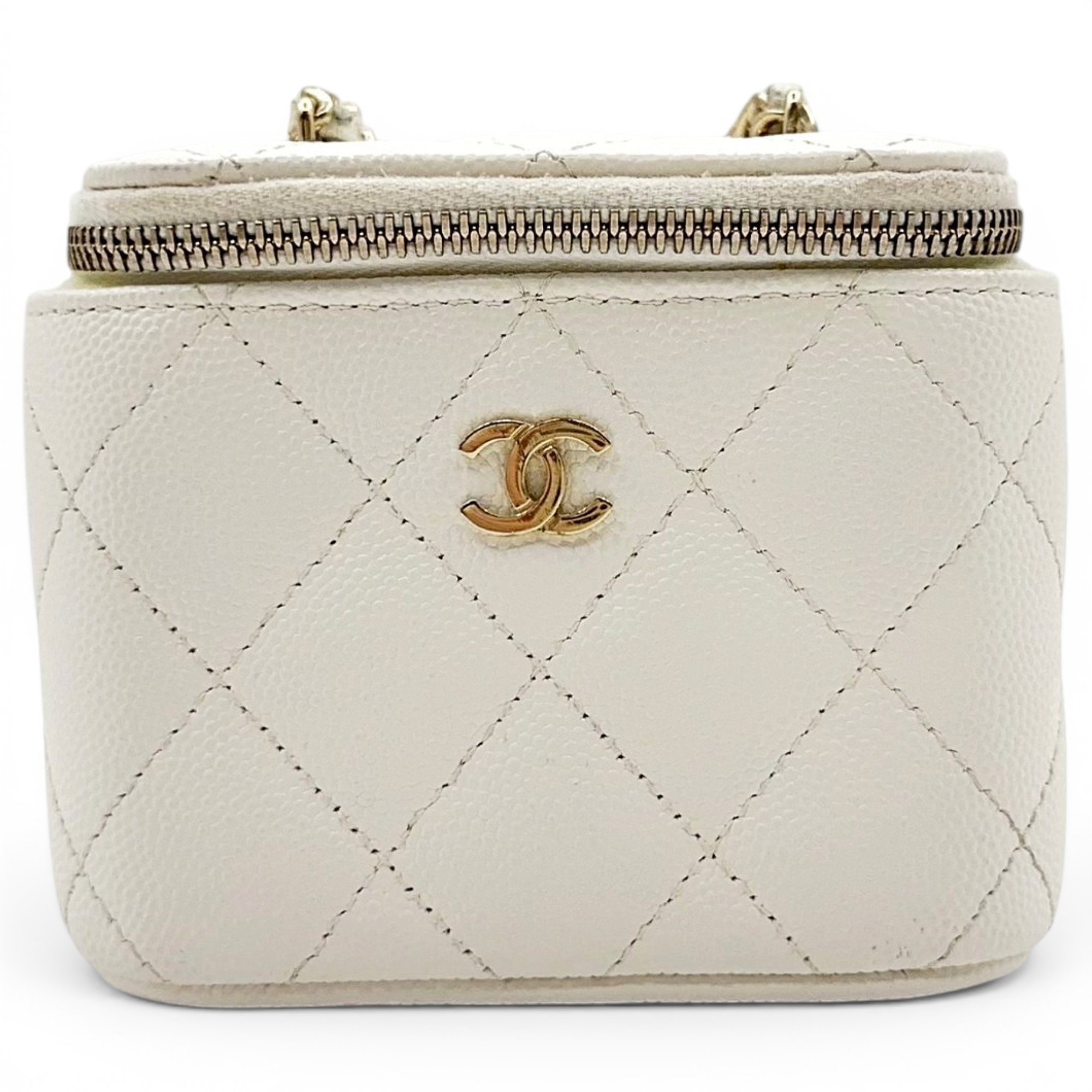 Trendy CC Vanity leather handbag
