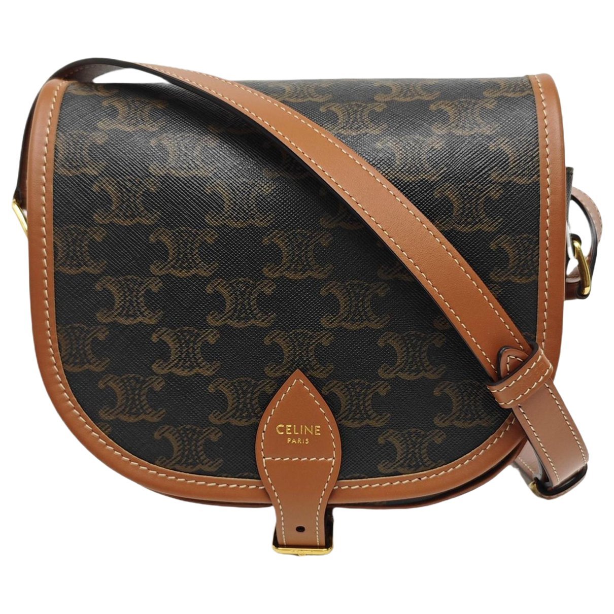 Celine Folco leather crossbody bag