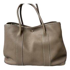 Hermes Garden Party 36 Handbag Gris Asphalt Negonda Leather
