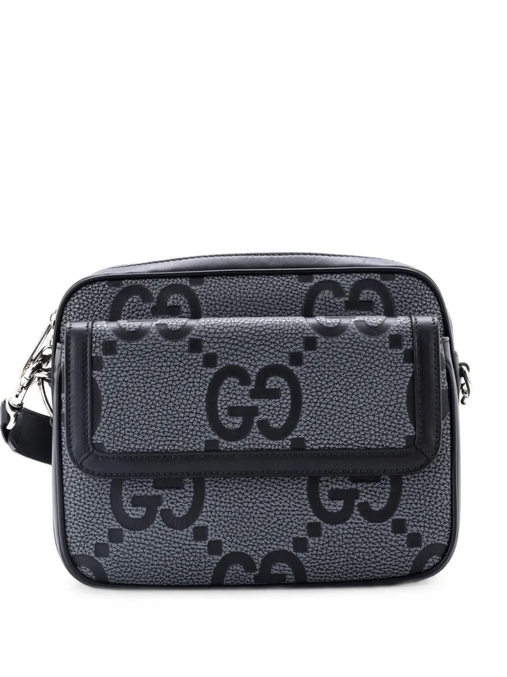 Front Pocket Messenger Jumbo GG Embossed Leather Small crossbody bag