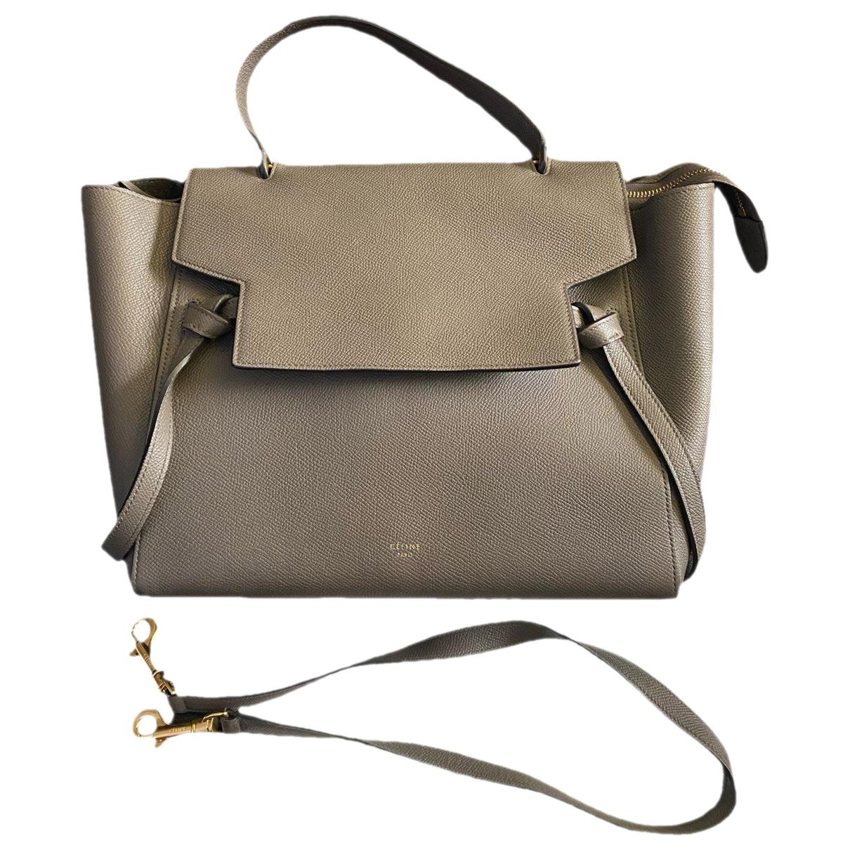 Belt leather handbag