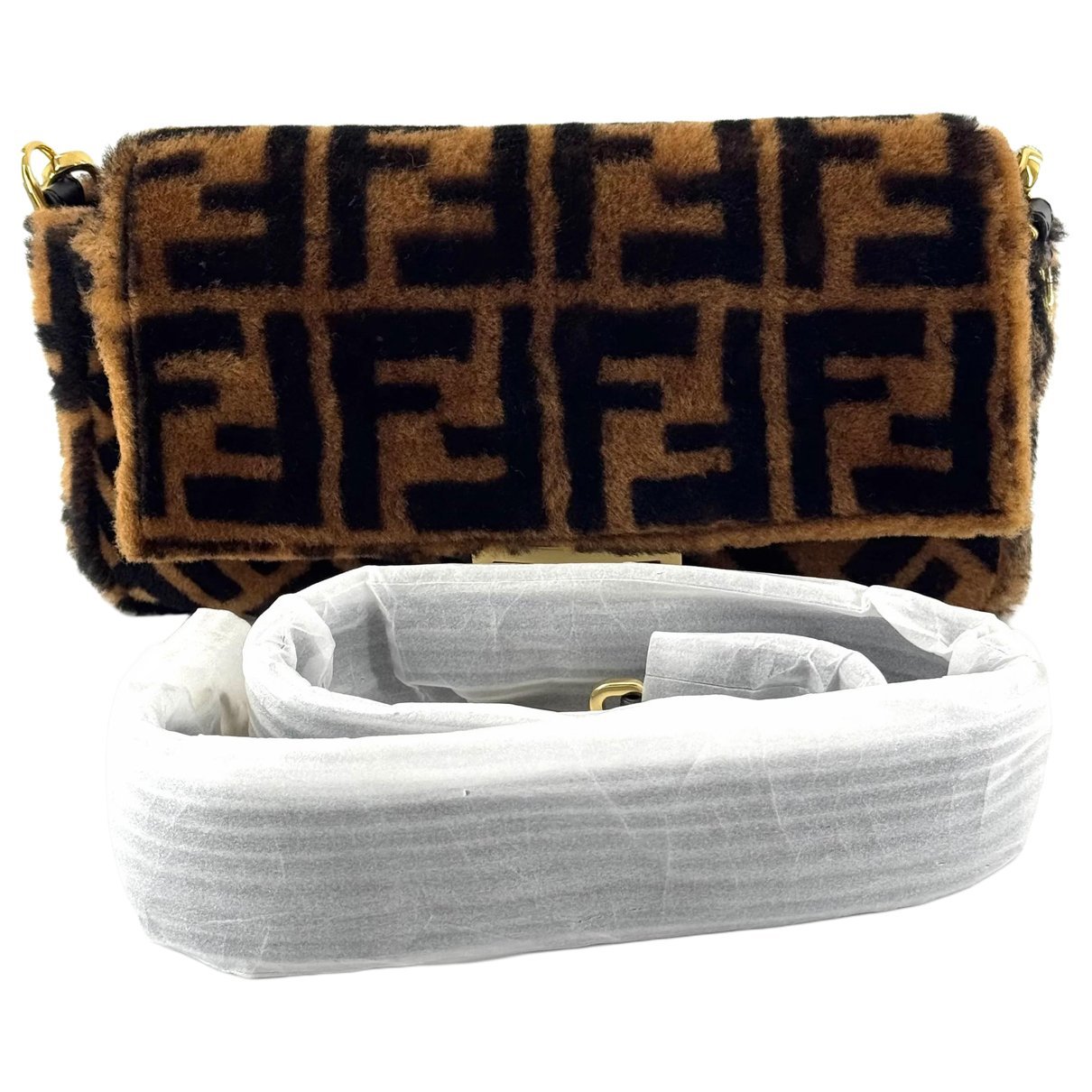Baguette wool mini bag