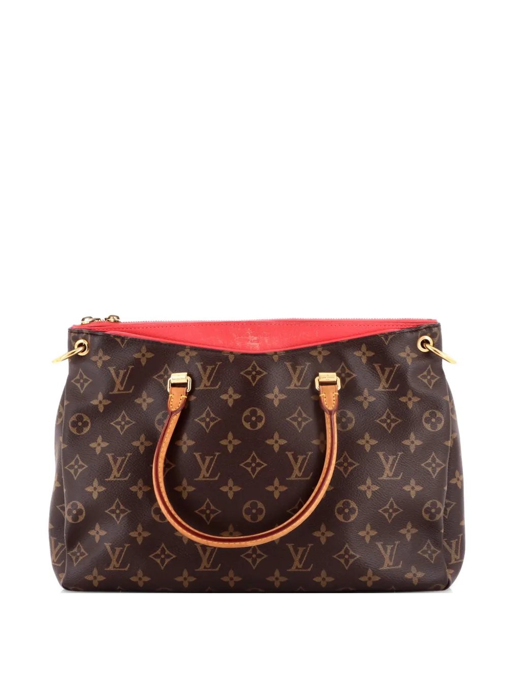 Pallas Tote Monogram Canvas with Leather shoulder bag