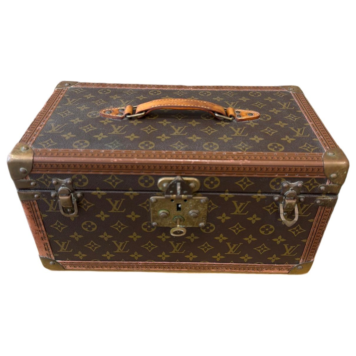 Leather vanity case