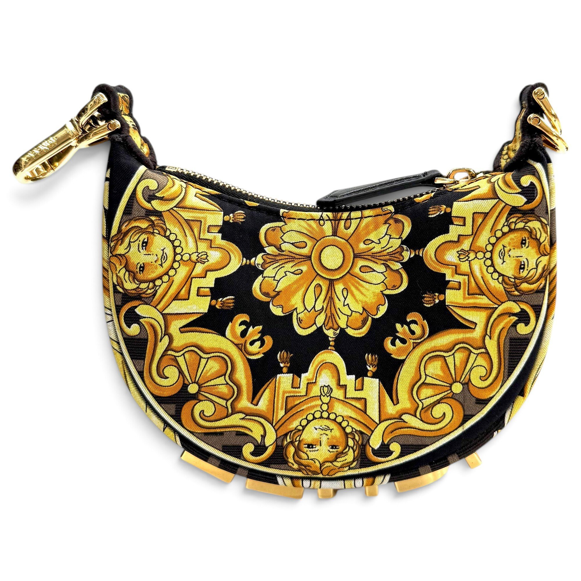 Fendigraphy silk handbag