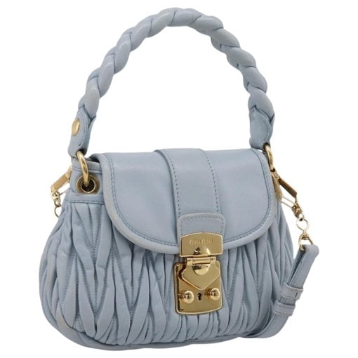 Coffer leather handbag