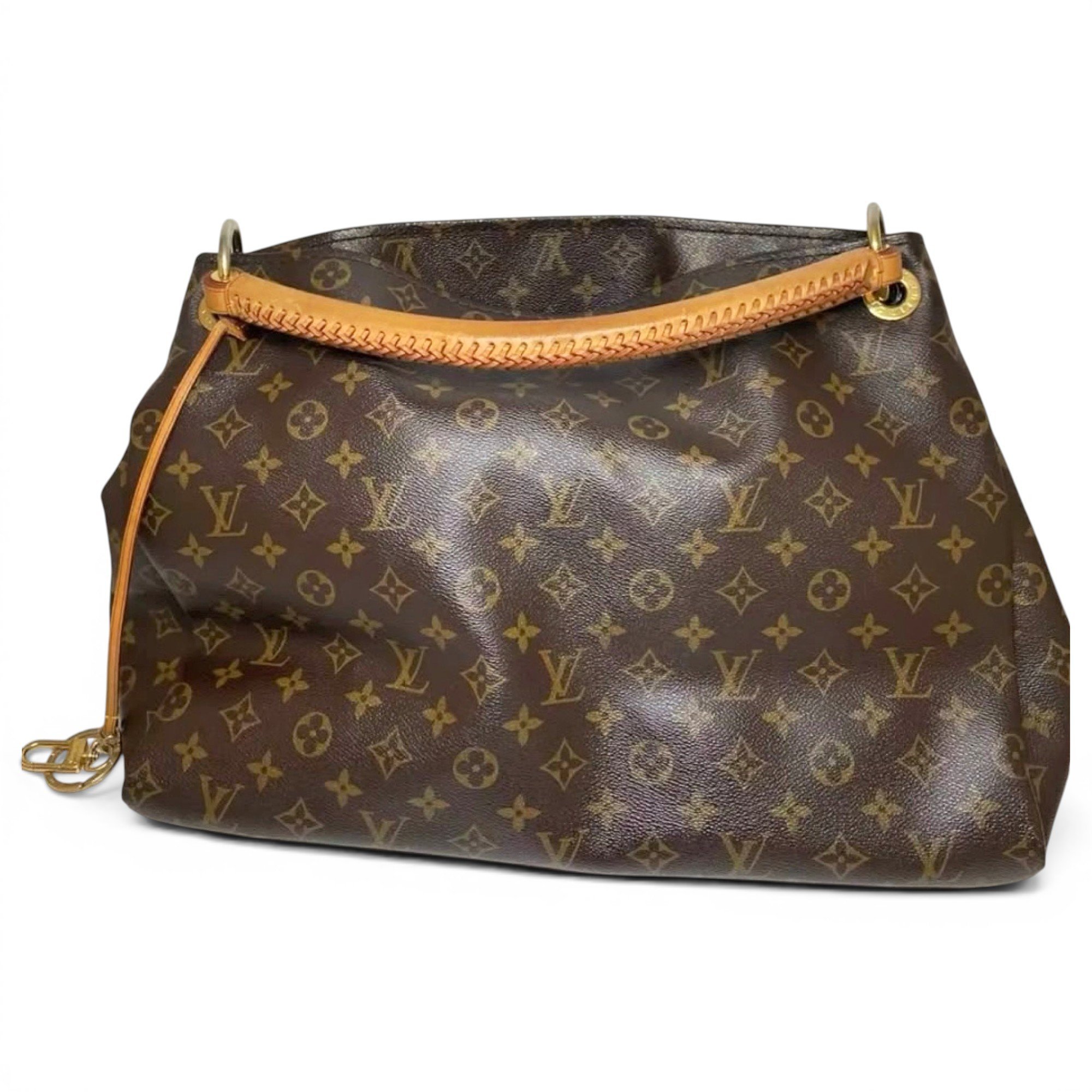 Artsy leather handbag