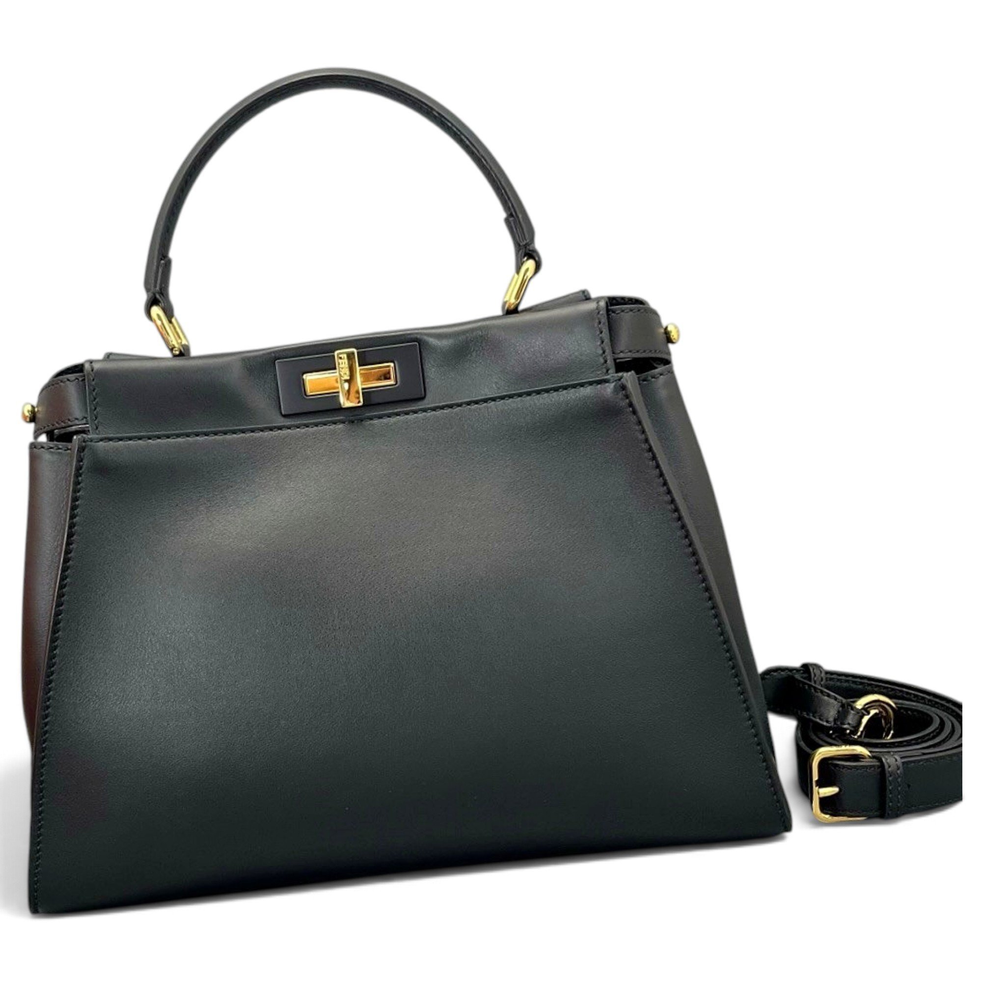 Peekaboo leather handbag