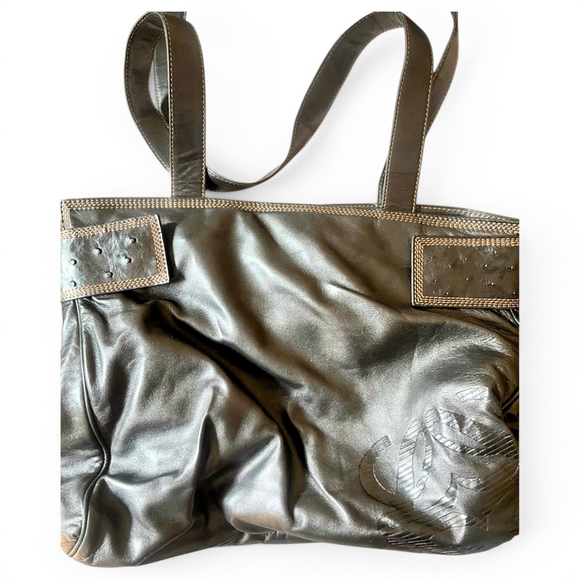 Leather tote