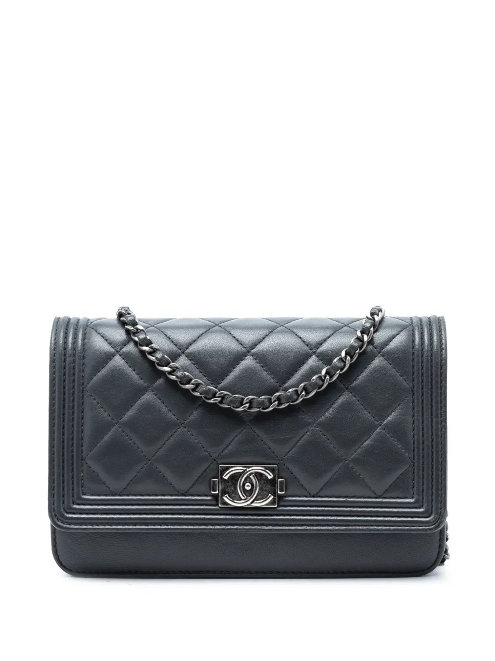 2012 Quilted Lambskin Boy Wallet On Chain crossbody bag