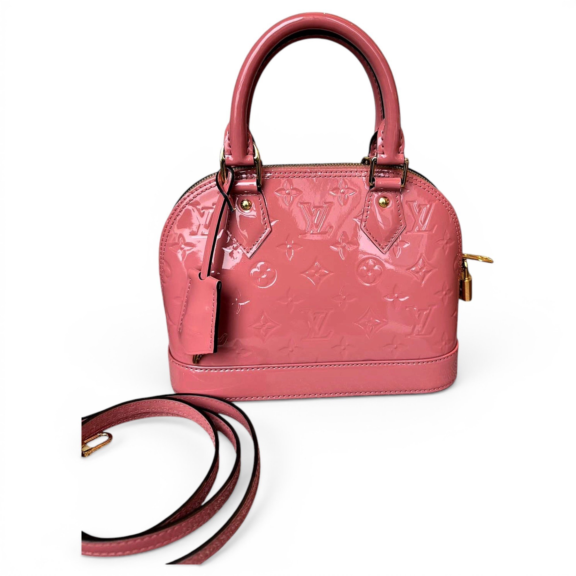 Alma BB patent leather handbag