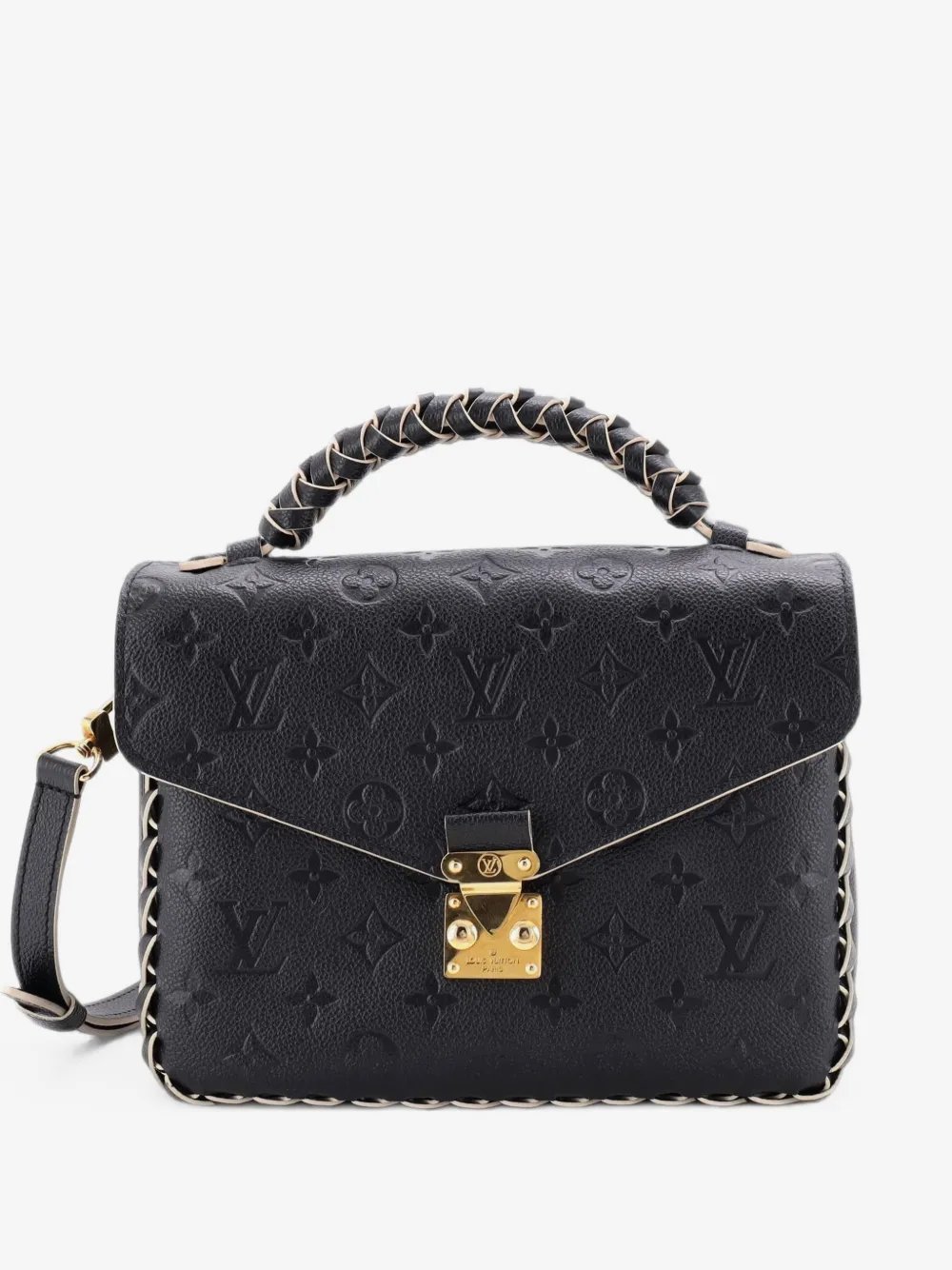 Braided Handle Pochette Metis Monogram Empreinte Leather crossbody bag