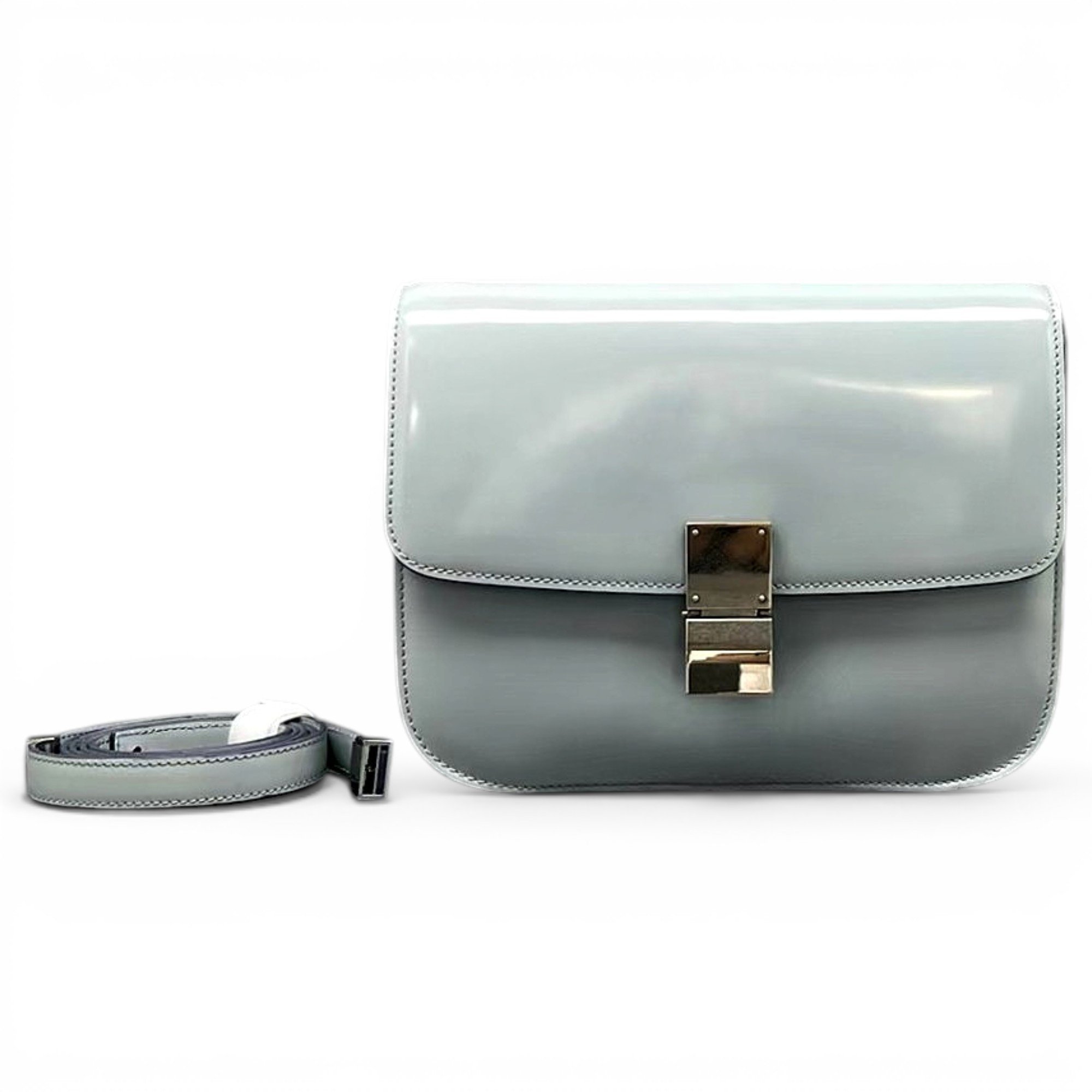 Classic patent leather handbag
