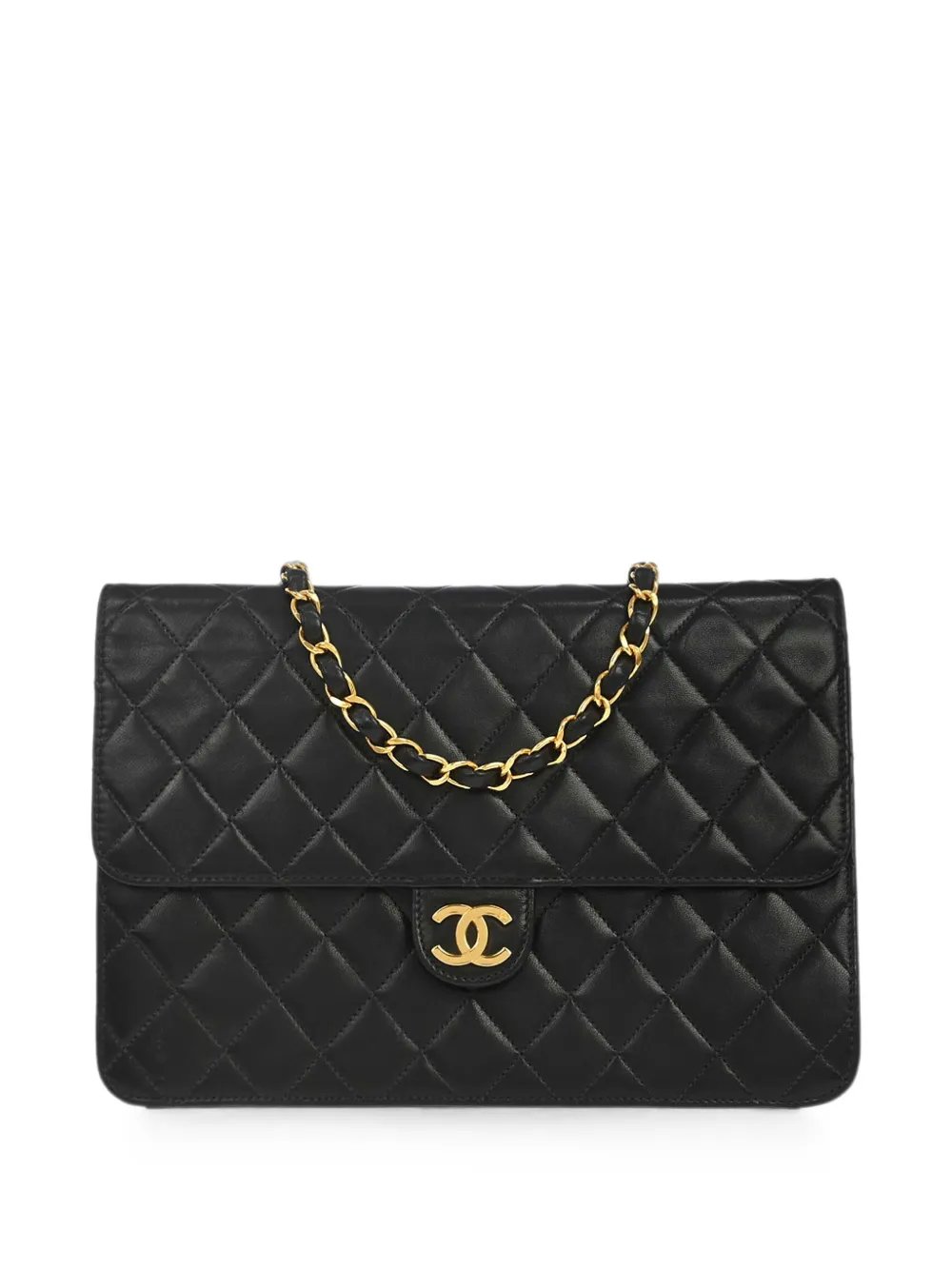 1997-1999 diamond-quilted Pushlock shoulder bag