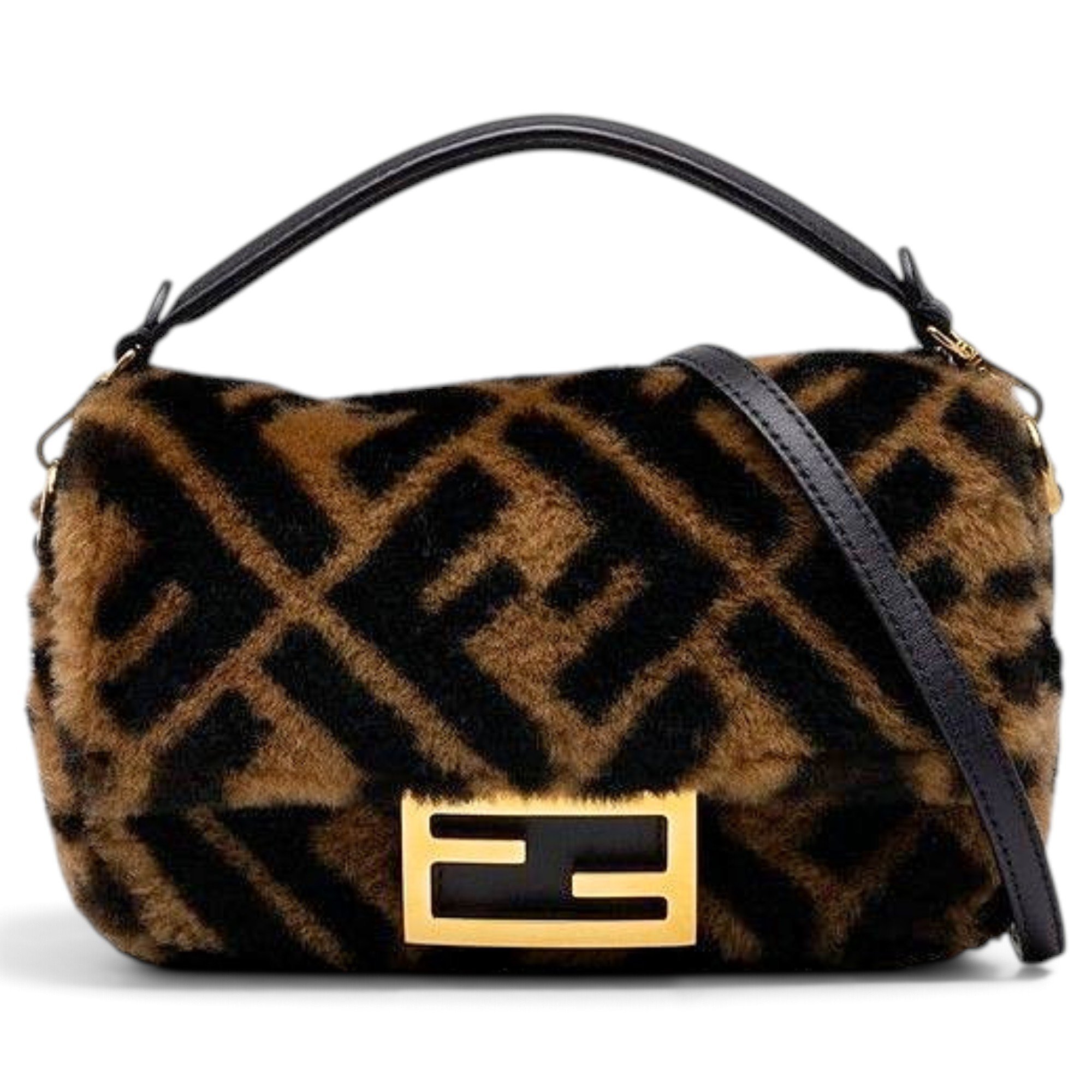 Pocket leather handbag