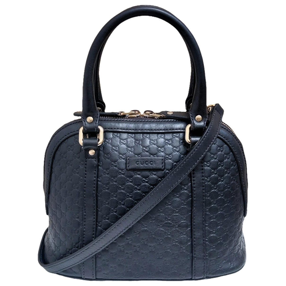 Dôme leather handbag