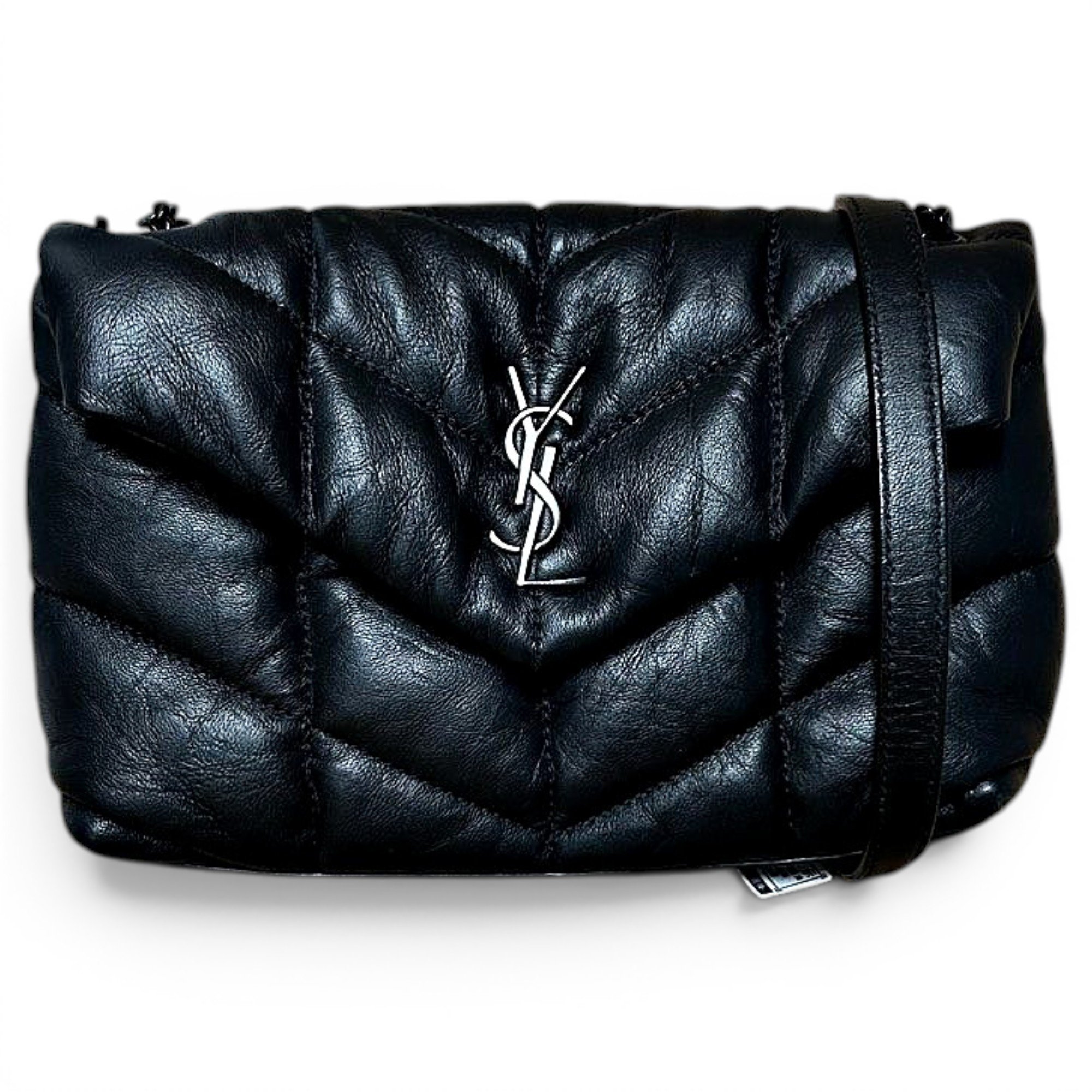 Loulou Puffer leather crossbody bag