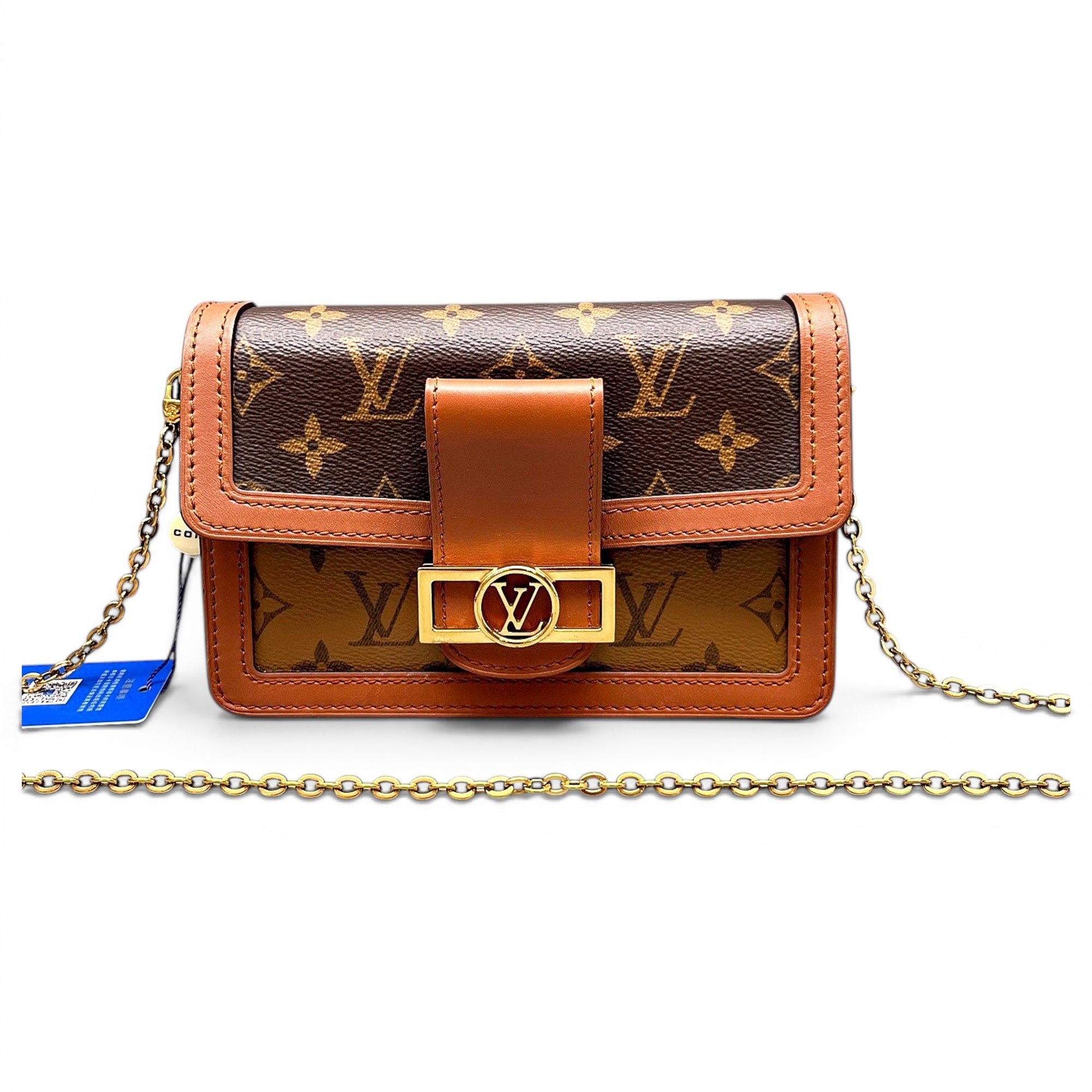 Dauphine leather handbag
