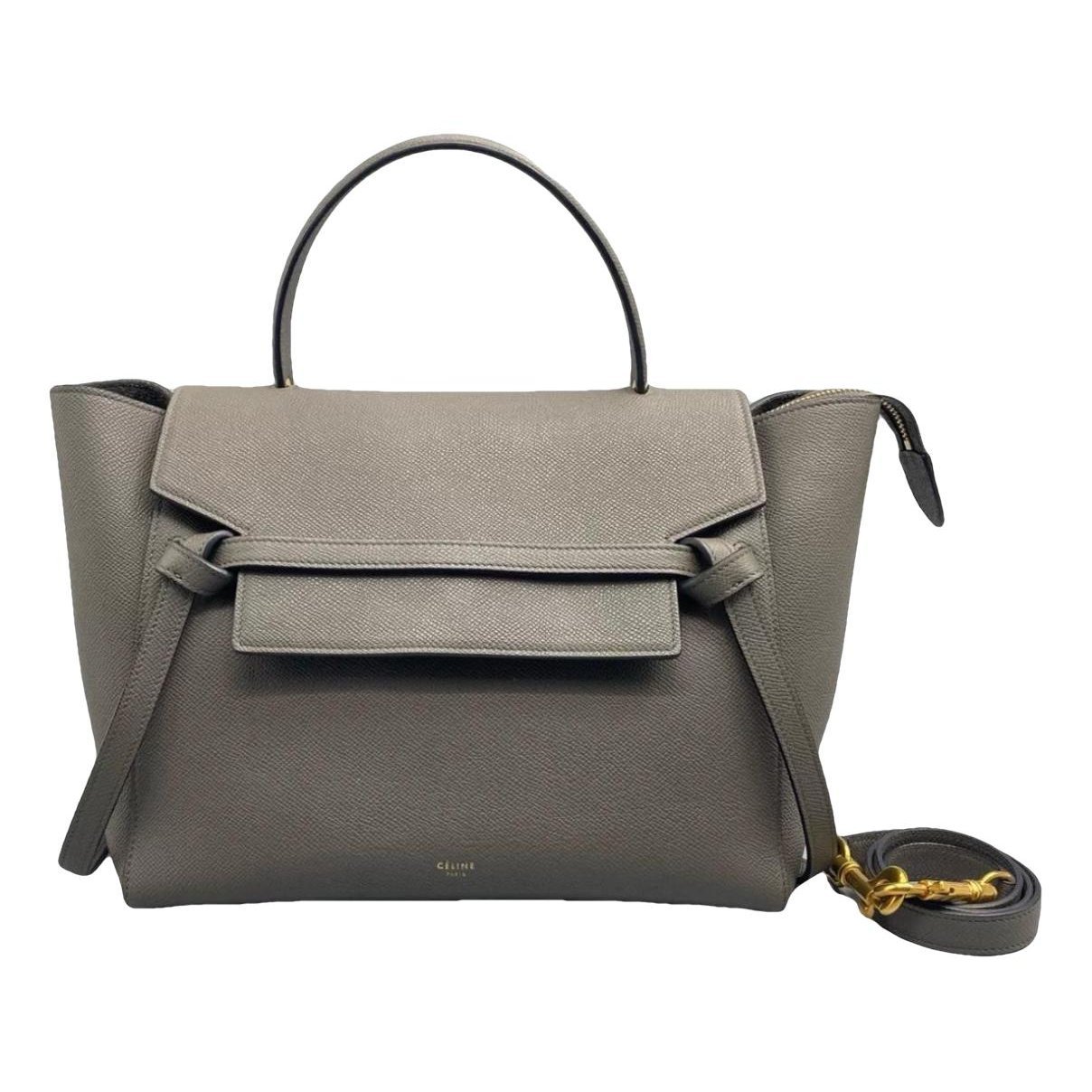 Belt leather handbag