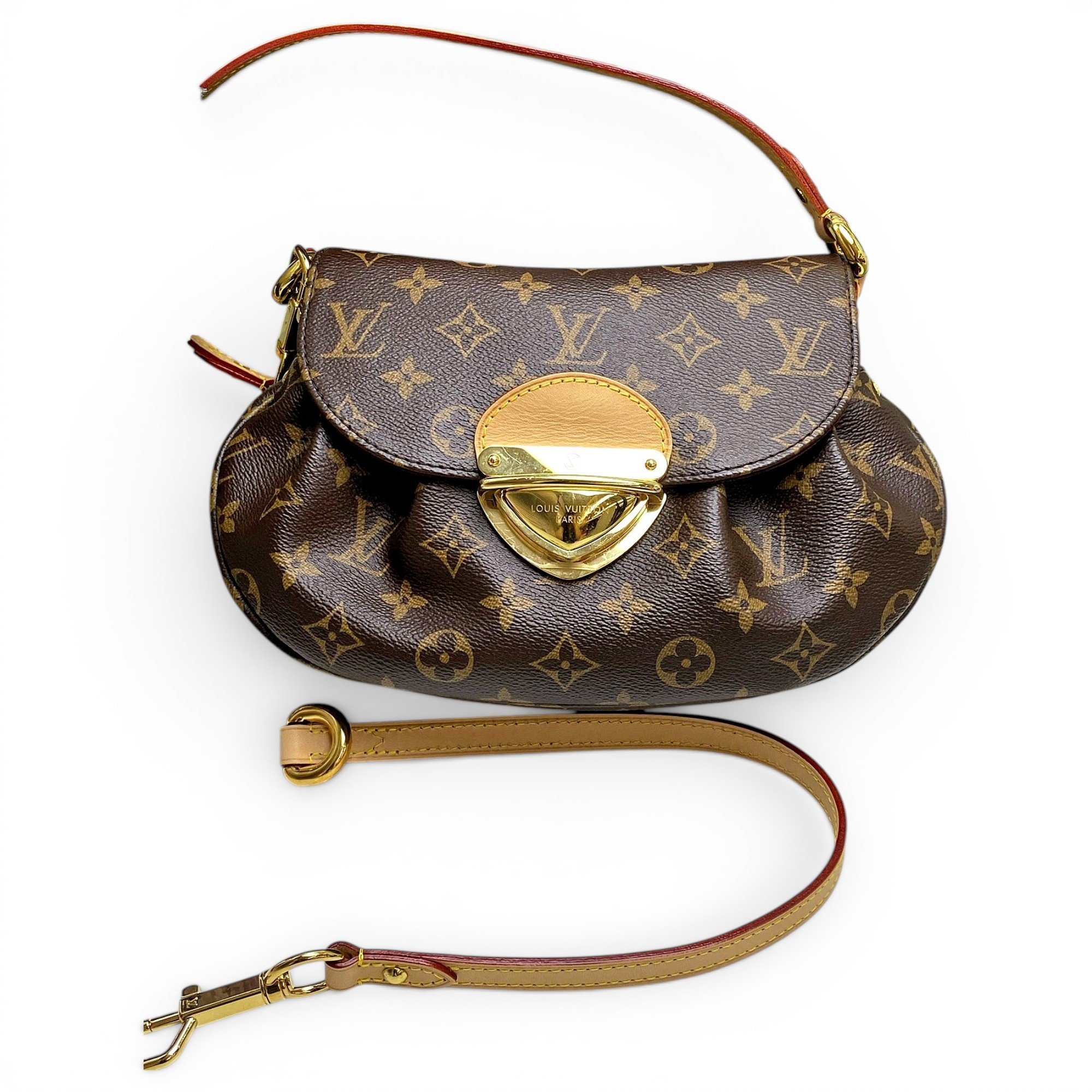 Croissant leather handbag