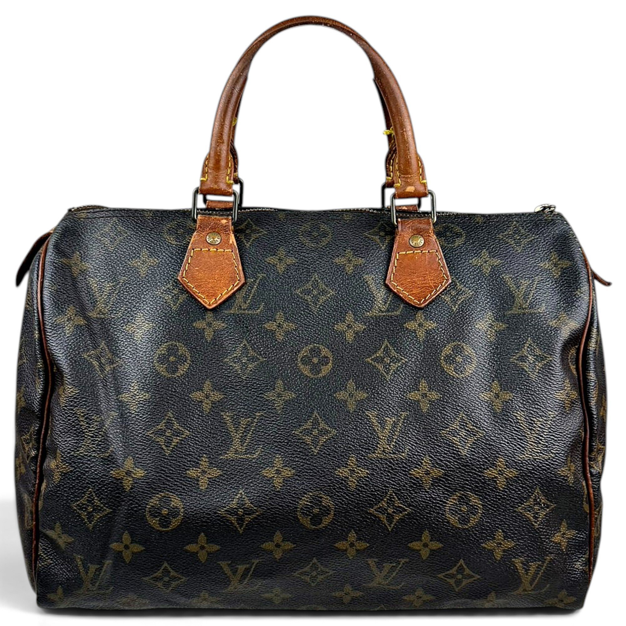 Speedy leather handbag