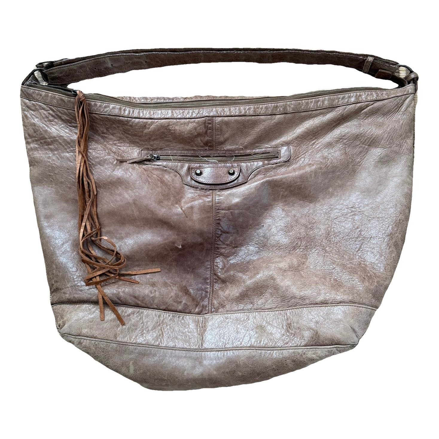 Courier XL leather handbag