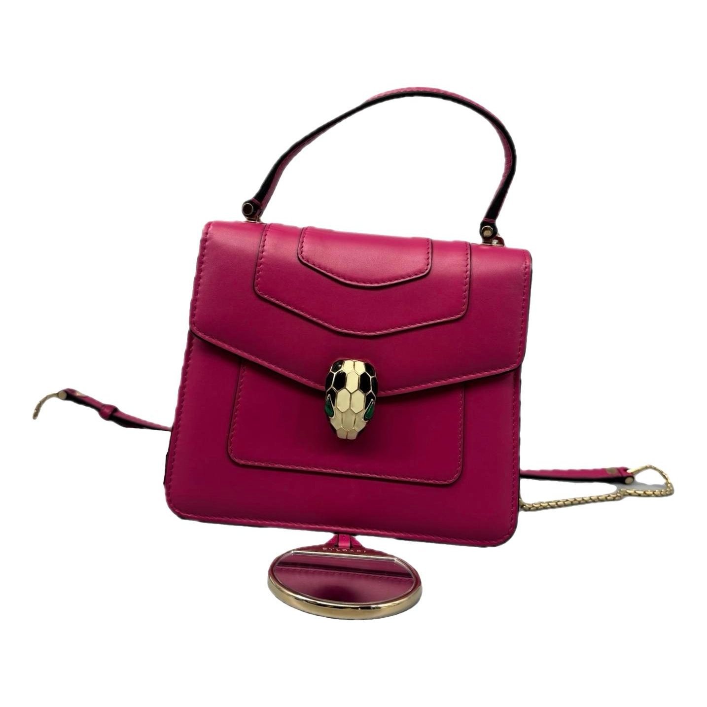 Serpenti leather handbag