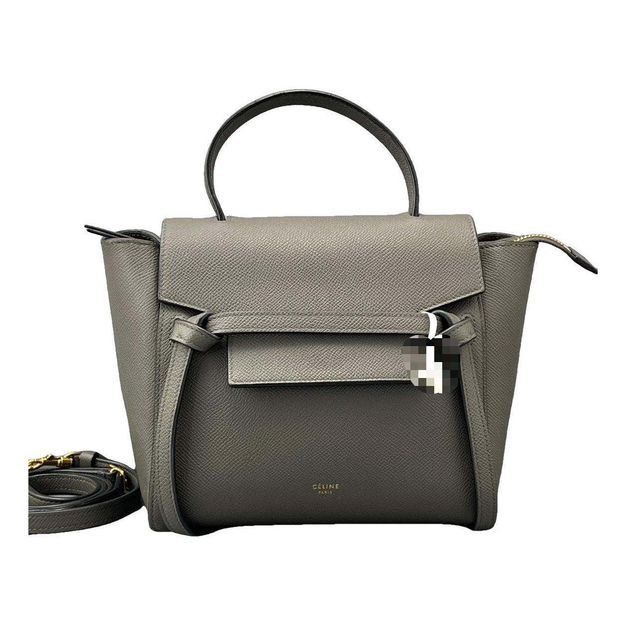 Belt leather handbag