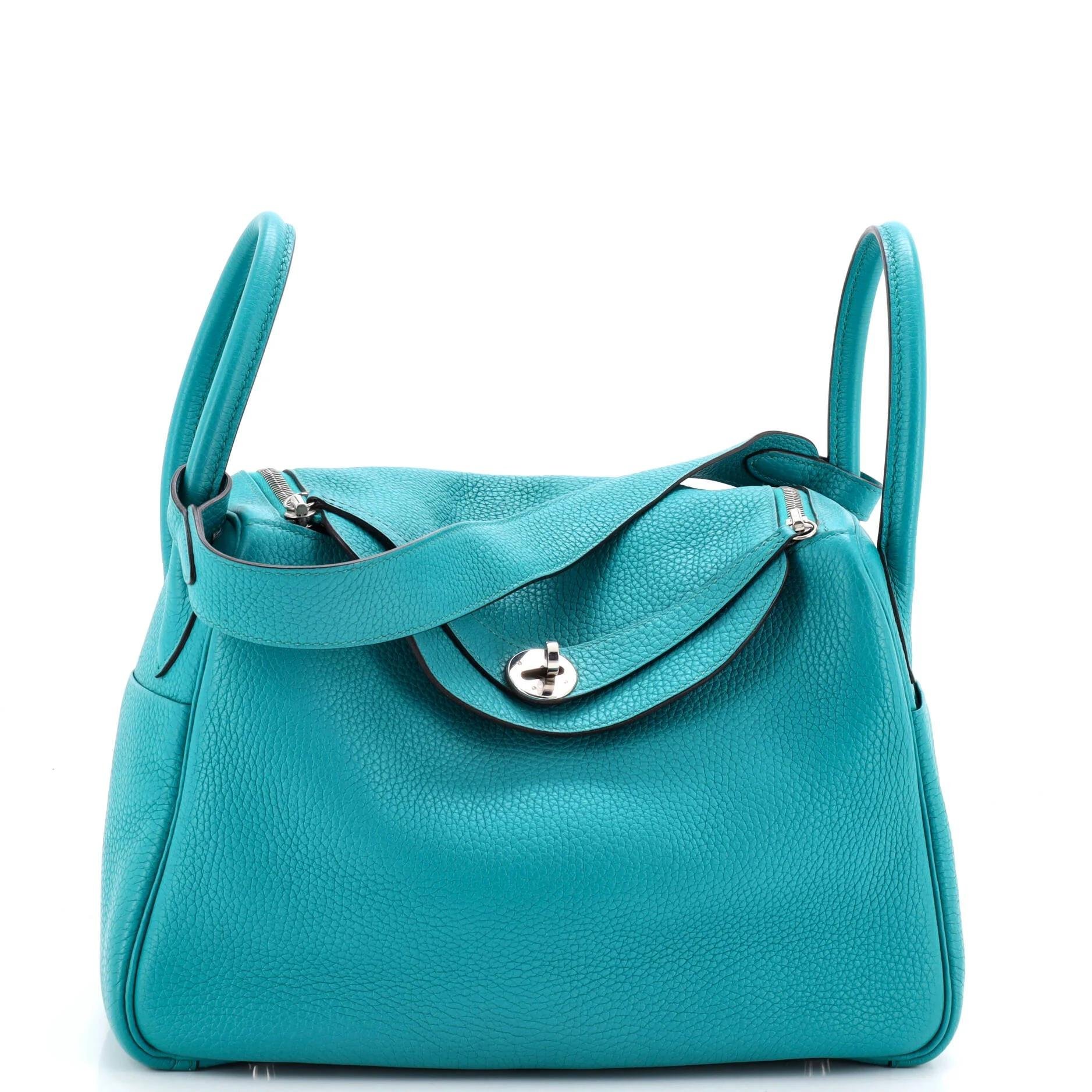 Hermes Lindy Handbag Clemence Leather 2016