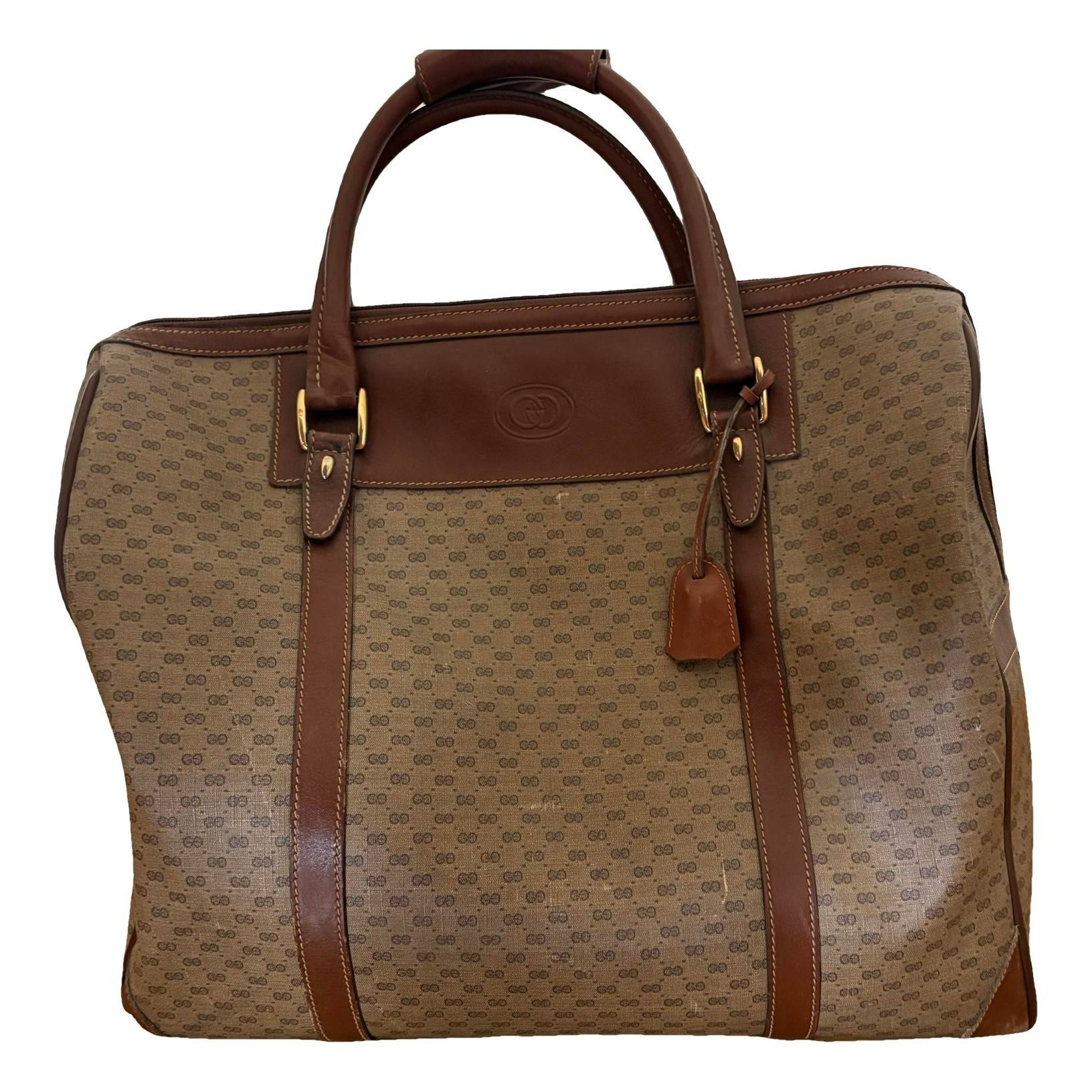 Leather travel bag
