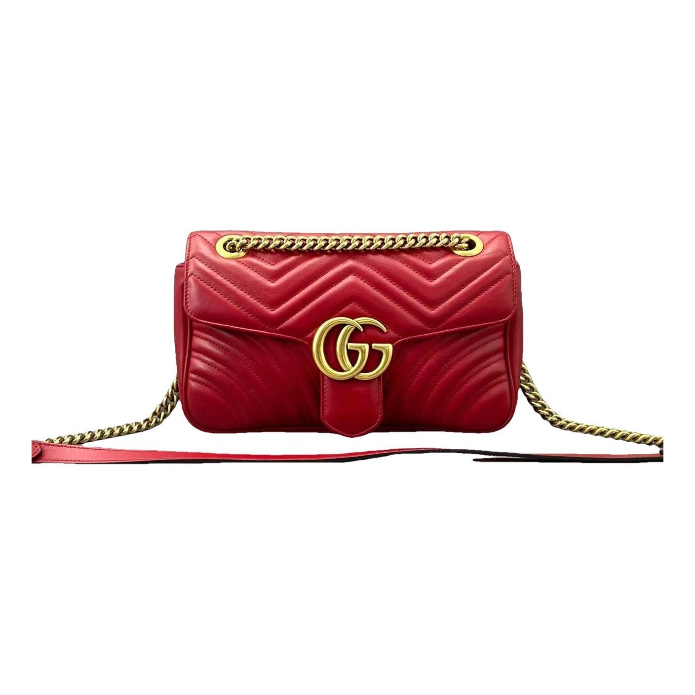 GG Marmont Flap leather handbag