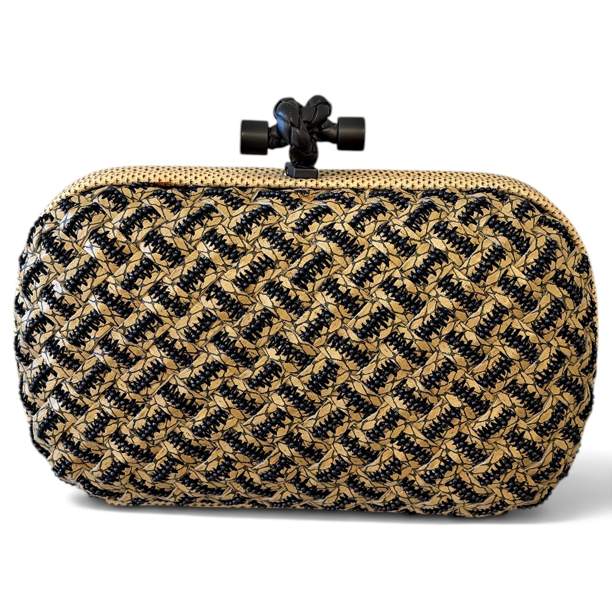 Pochette Knot leather clutch bag
