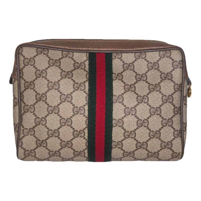 Ophidia leather clutch bag