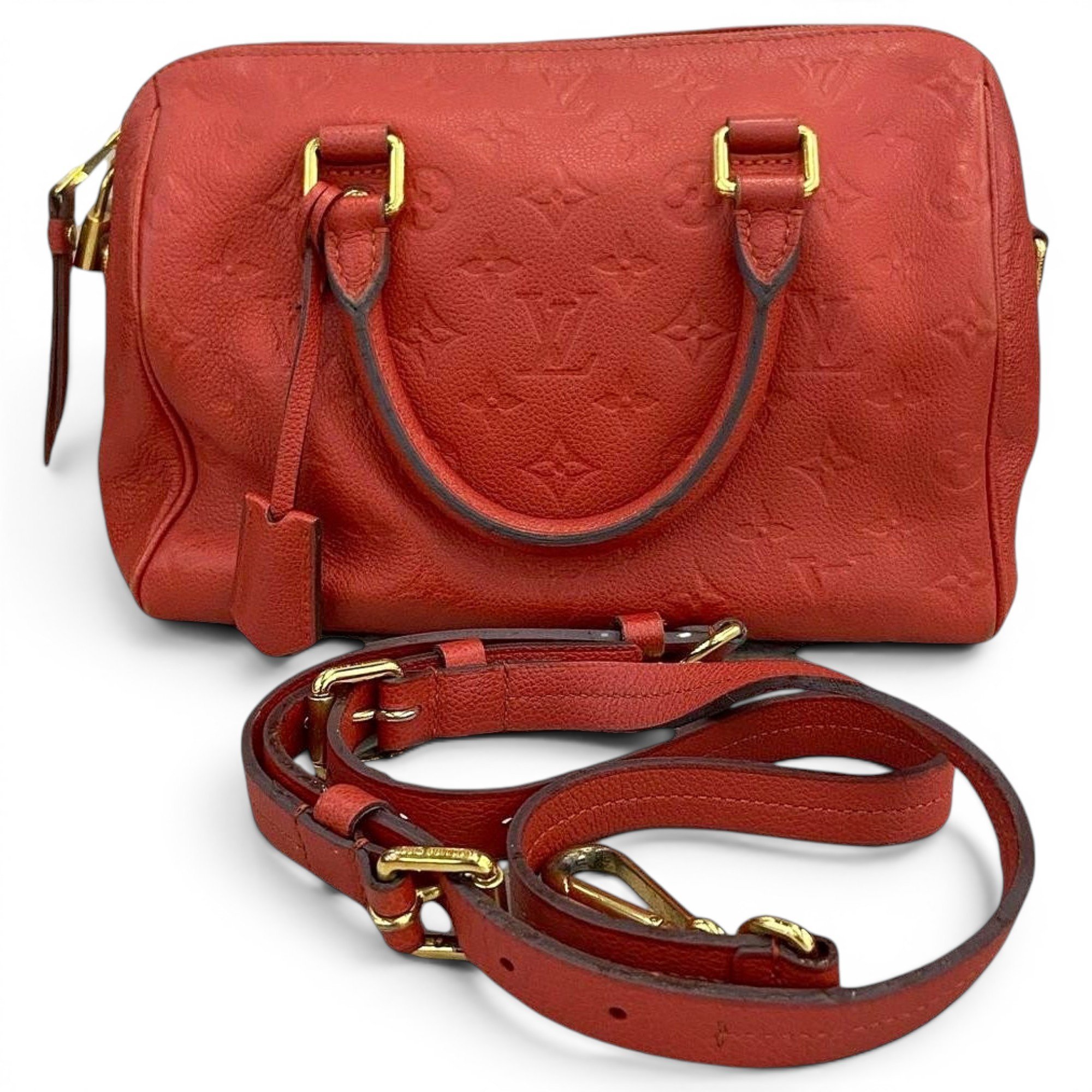 Speedy leather handbag