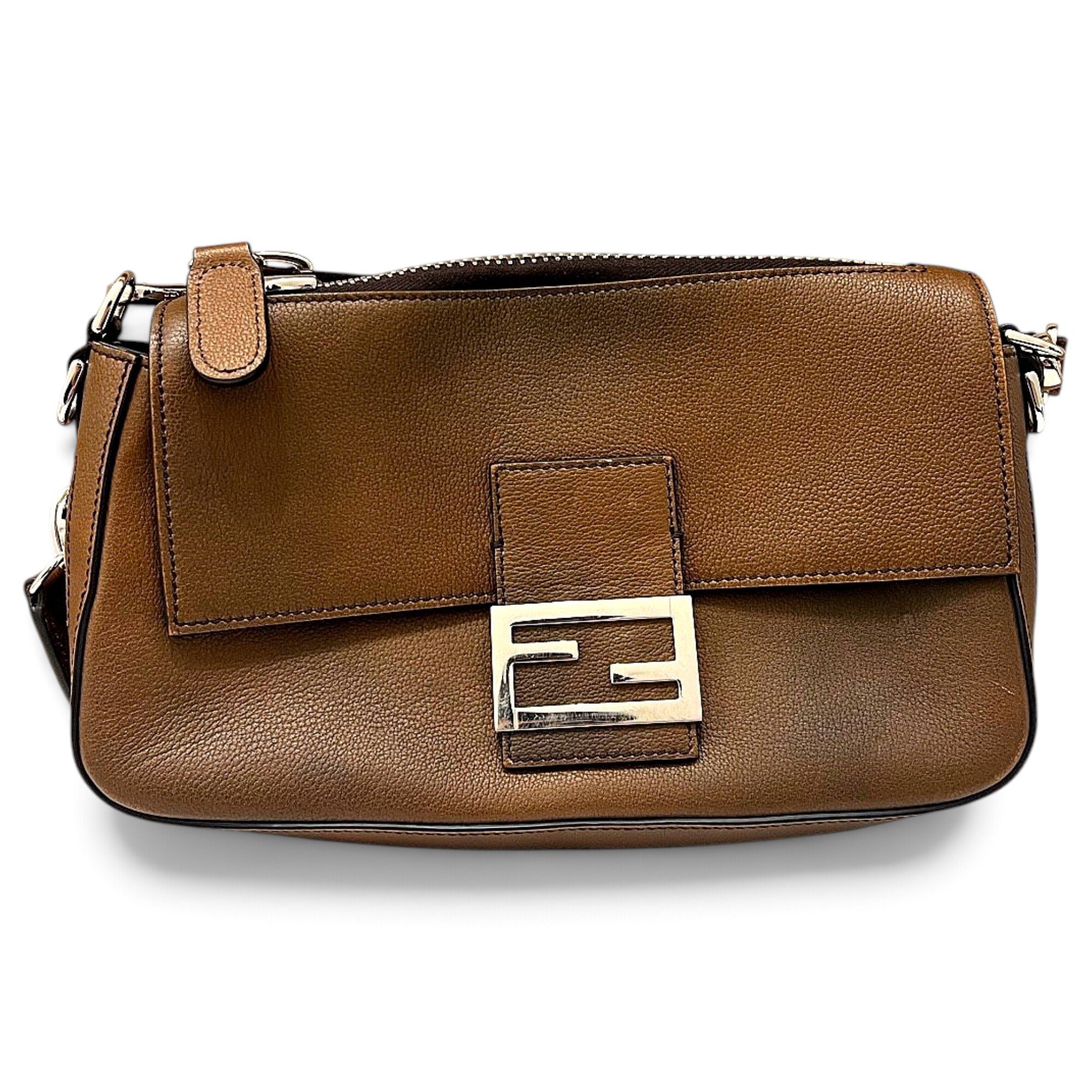 Baguette leather handbag