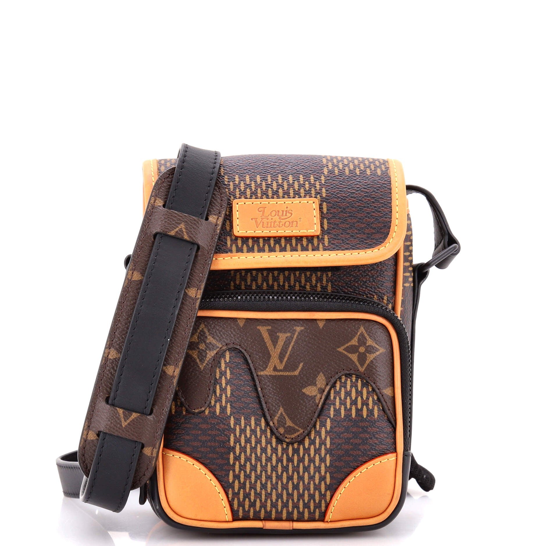 Louis Vuitton Nigo Amazone Messenger Bag Limited Edition Giant Damier and Monogram Canvas Nano