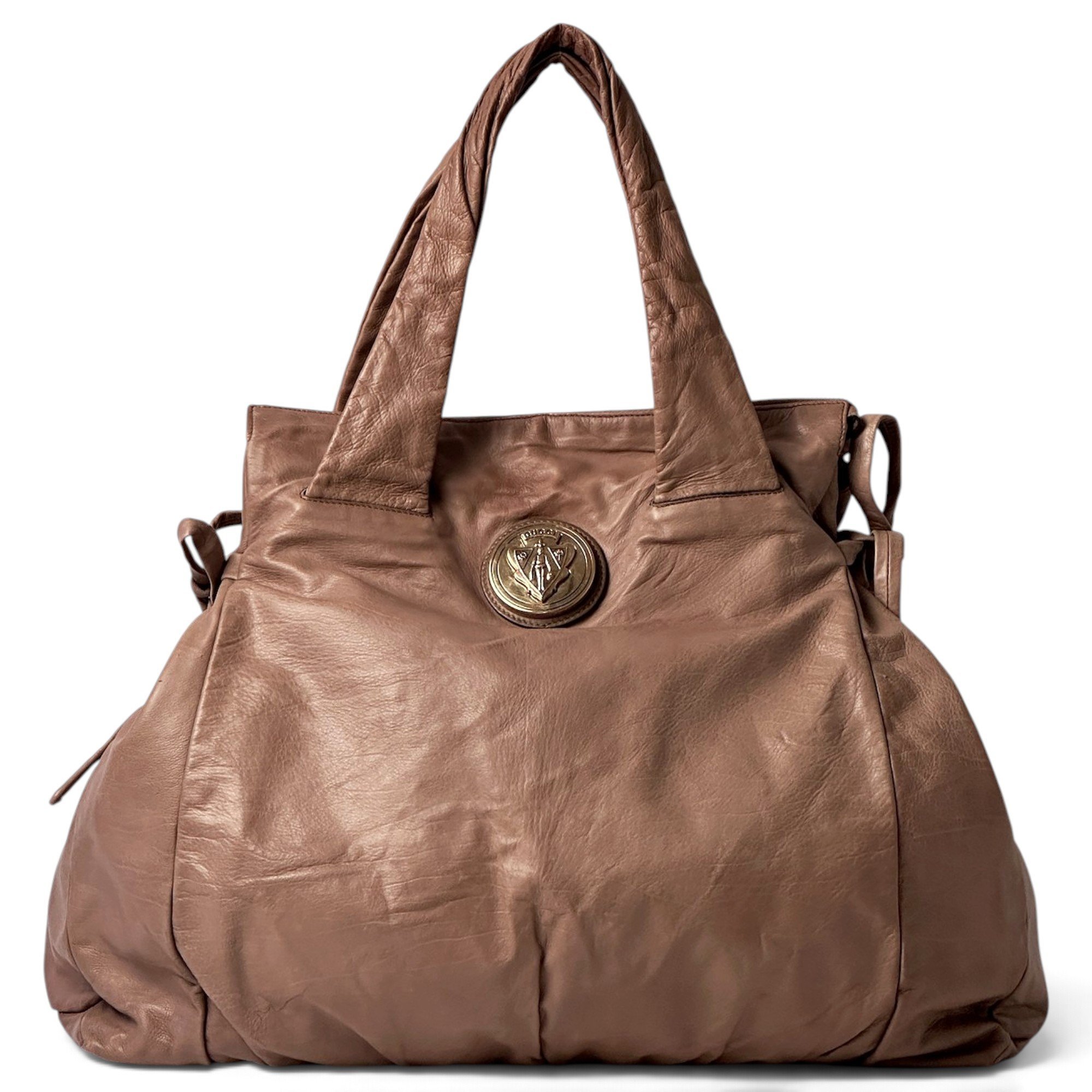 Hobo leather handbag