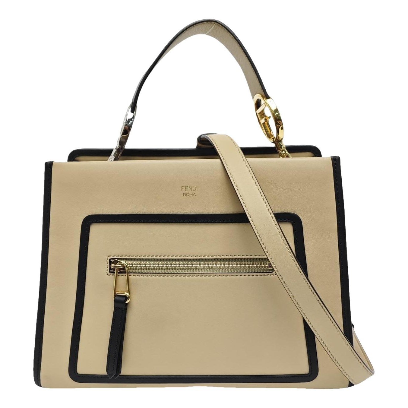 Runaway leather handbag