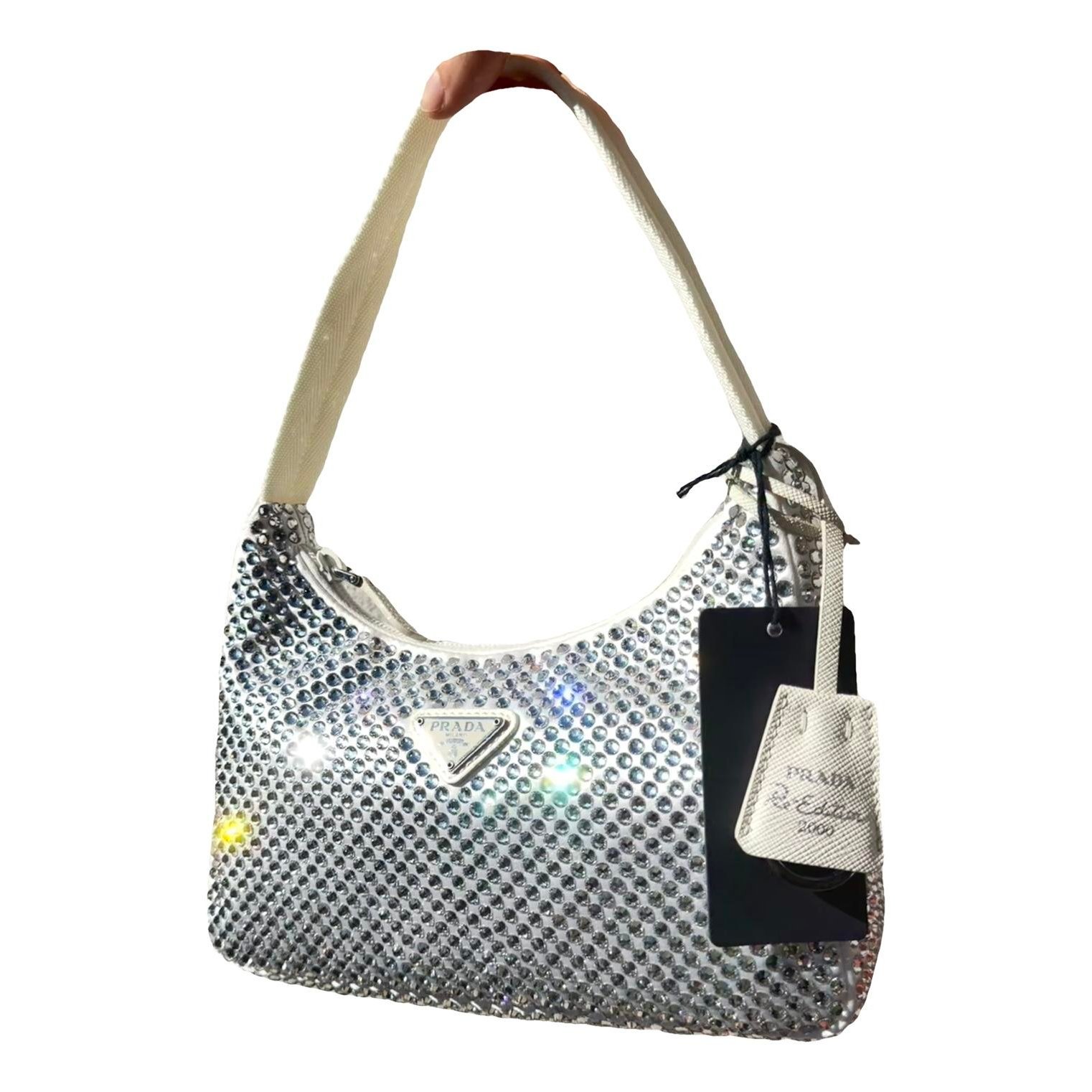 Re-Edition 2000 silk handbag