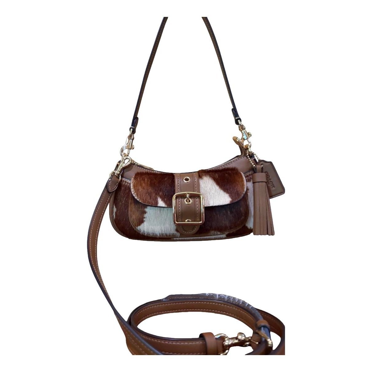 Pony-style calfskin crossbody bag